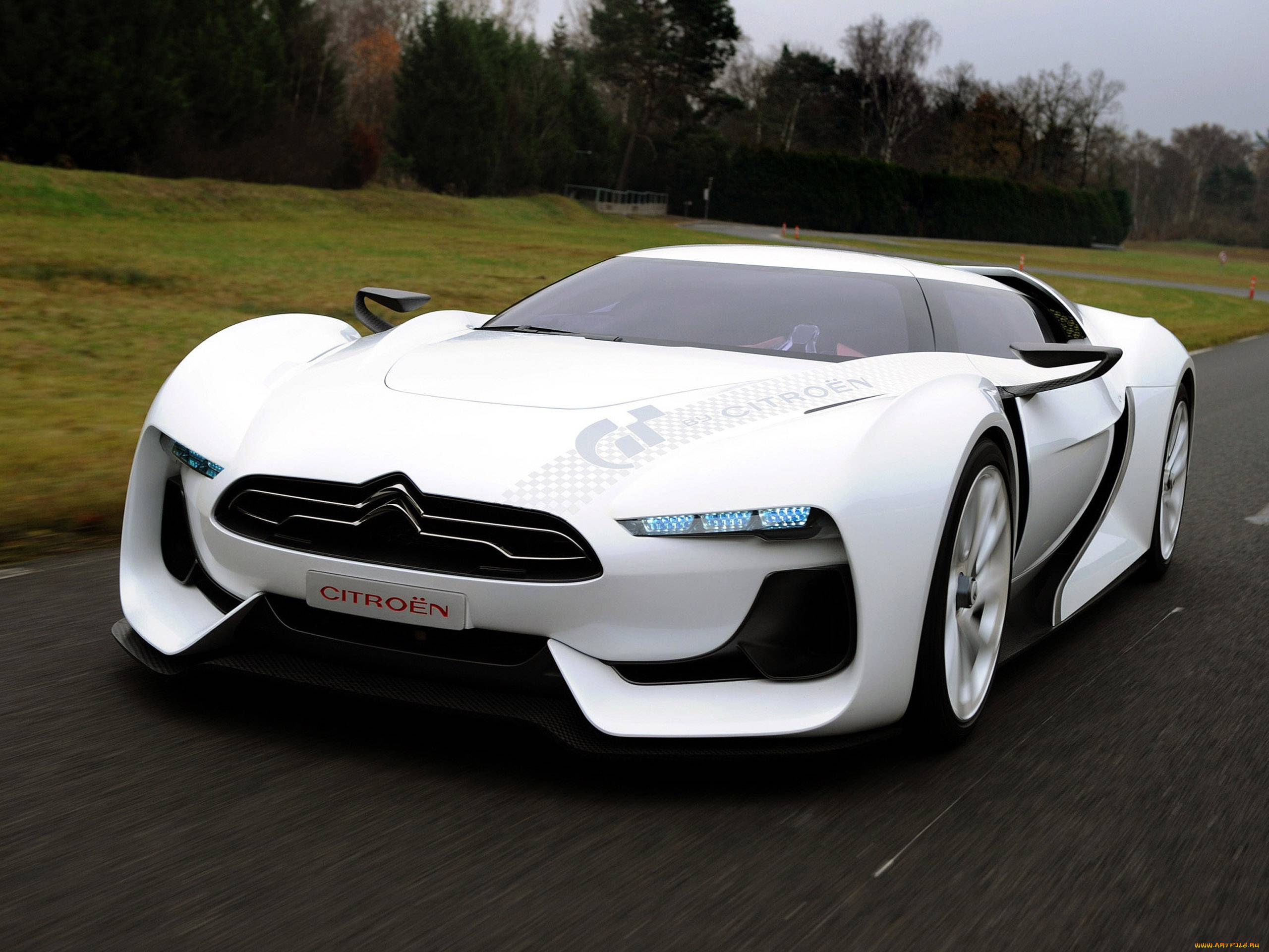 citroen, gt, concept, автомобили, citroen, ds, природа, дорога, движение, car, concept, gt