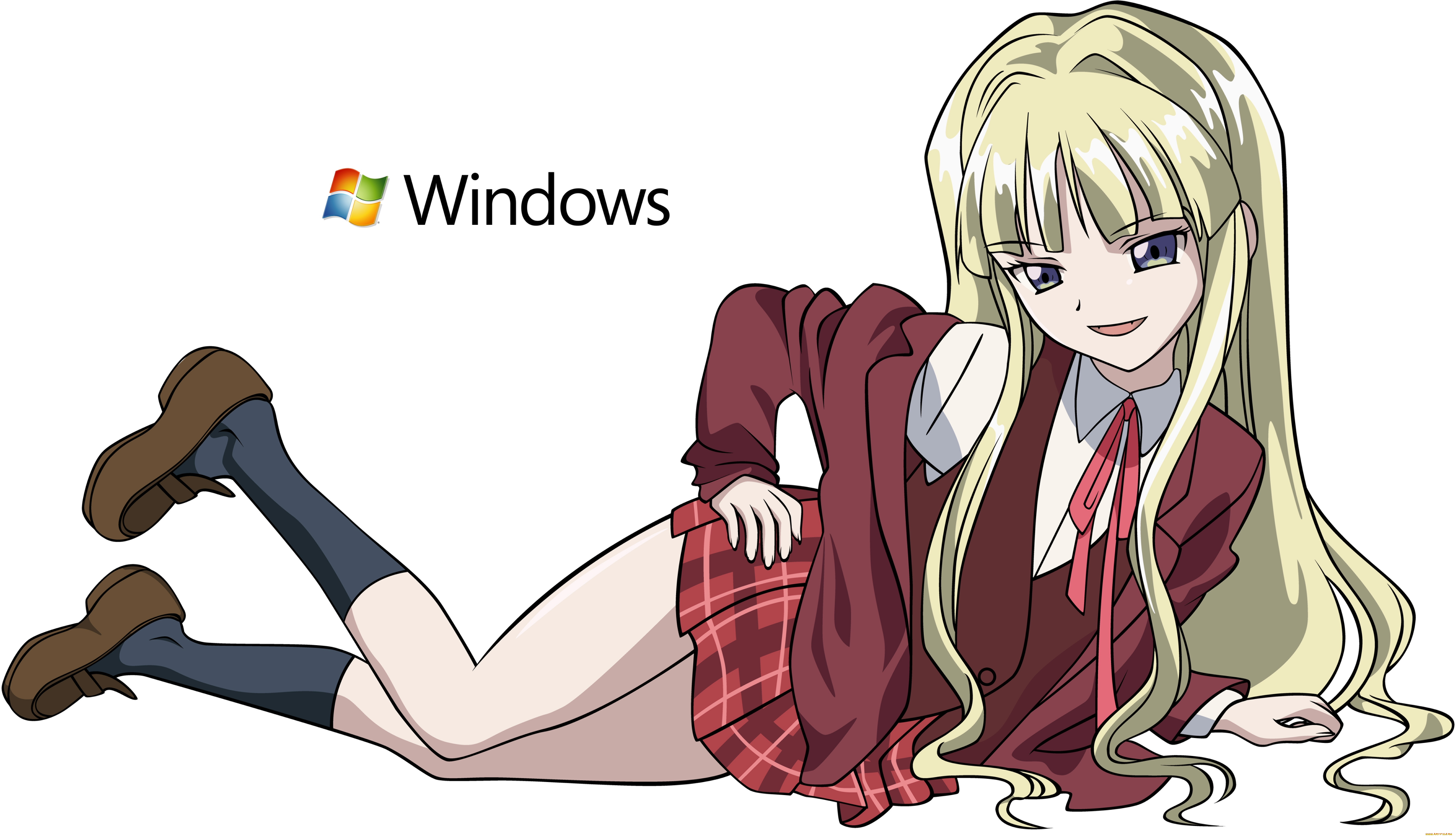 компьютеры, windows, 7, , vienna, фон, взгляд, девушка