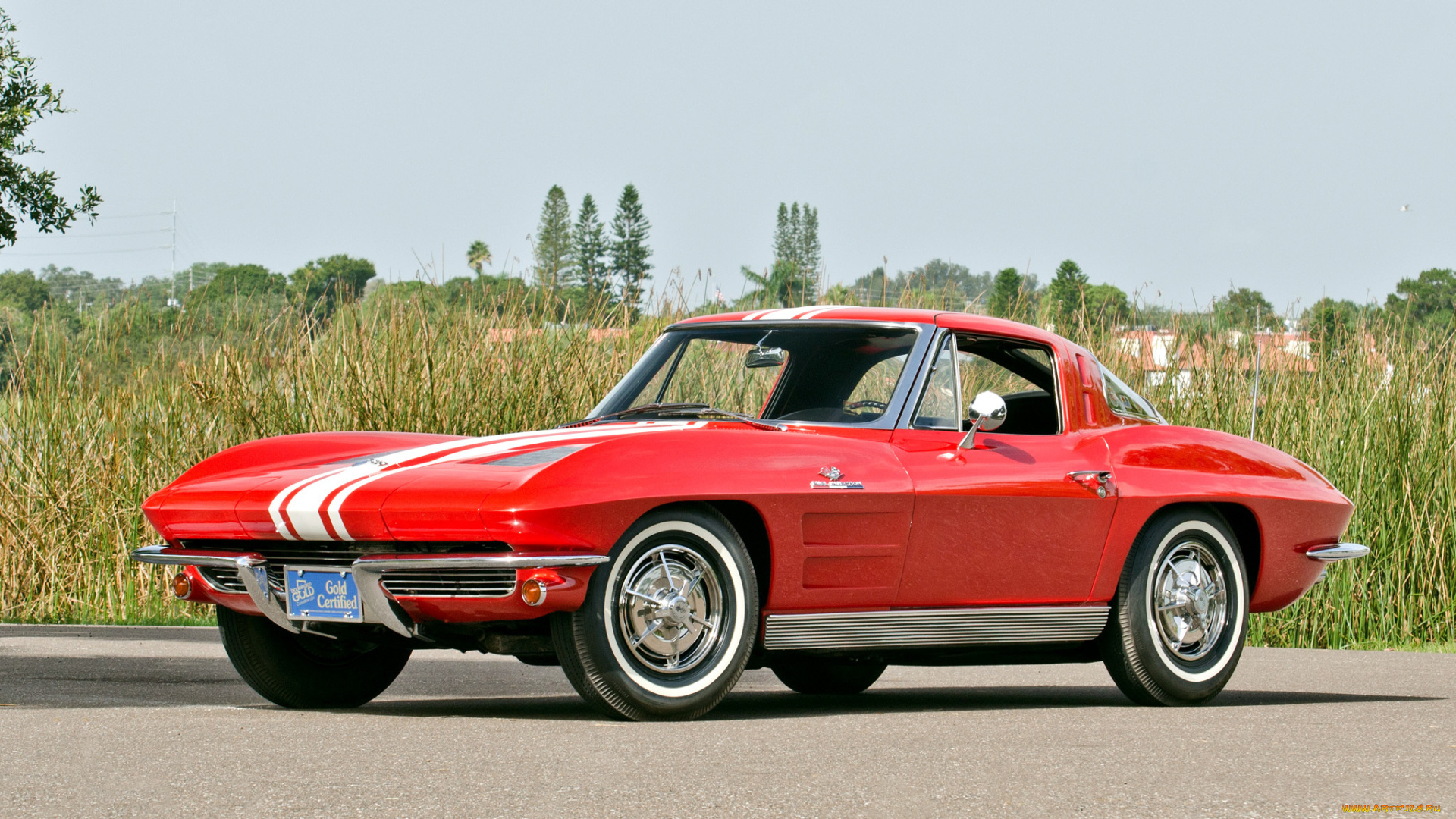 corvette, sting, ray, z06, 1963, автомобили, corvette, 1963, red, z06, sting, ray