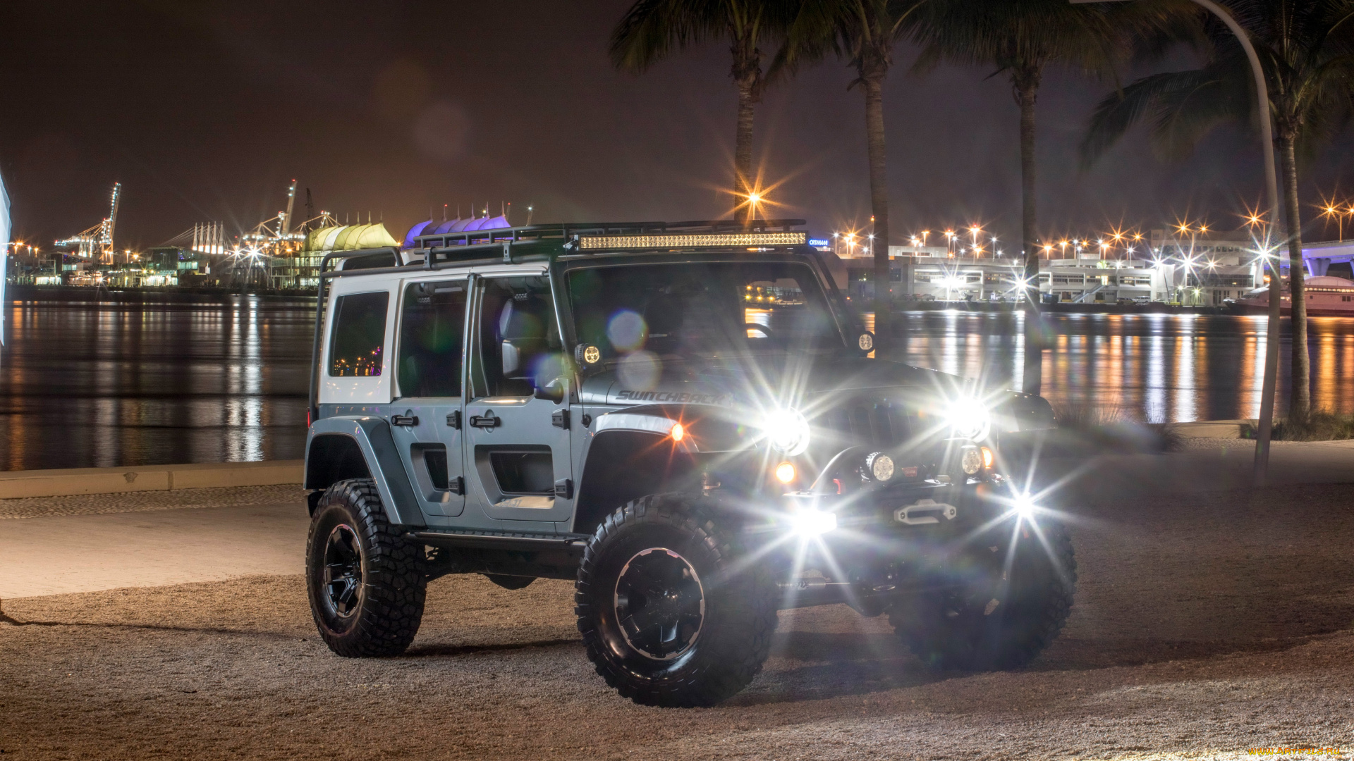 jeep, switchback, concept, easter, safari, , 2017, автомобили, jeep, switchback, concept, easter, safari, порт, ночь, джип