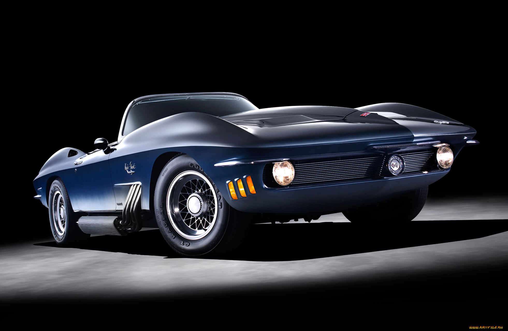 corvette, mako, shark, concept, car, 1962, автомобили, corvette, mako, 1962, car, concept, shark