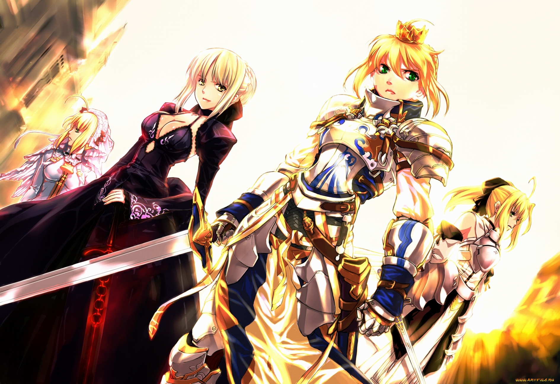 saber, аниме, fate, stay, night