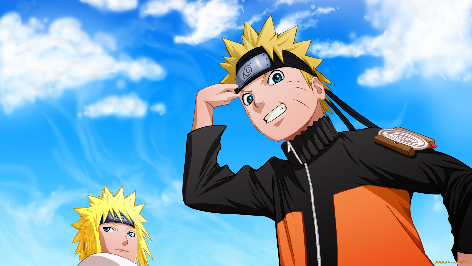 аниме, naruto, uzumaki, namikaze, minato