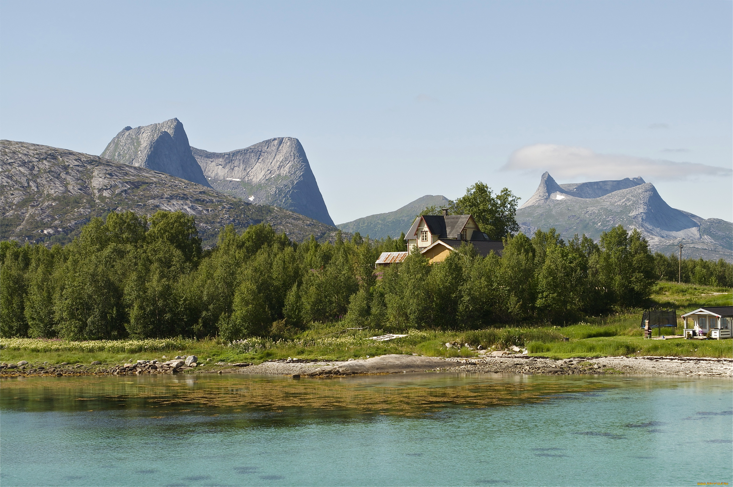 narvik, norway, природа, реки, озера, горы, озеро