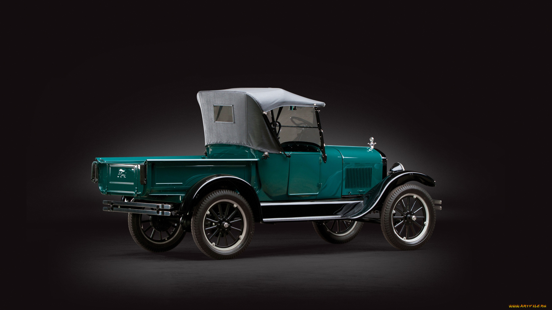автомобили, классика, roadster, model, t, ford, pickup, зеленый, 1926г