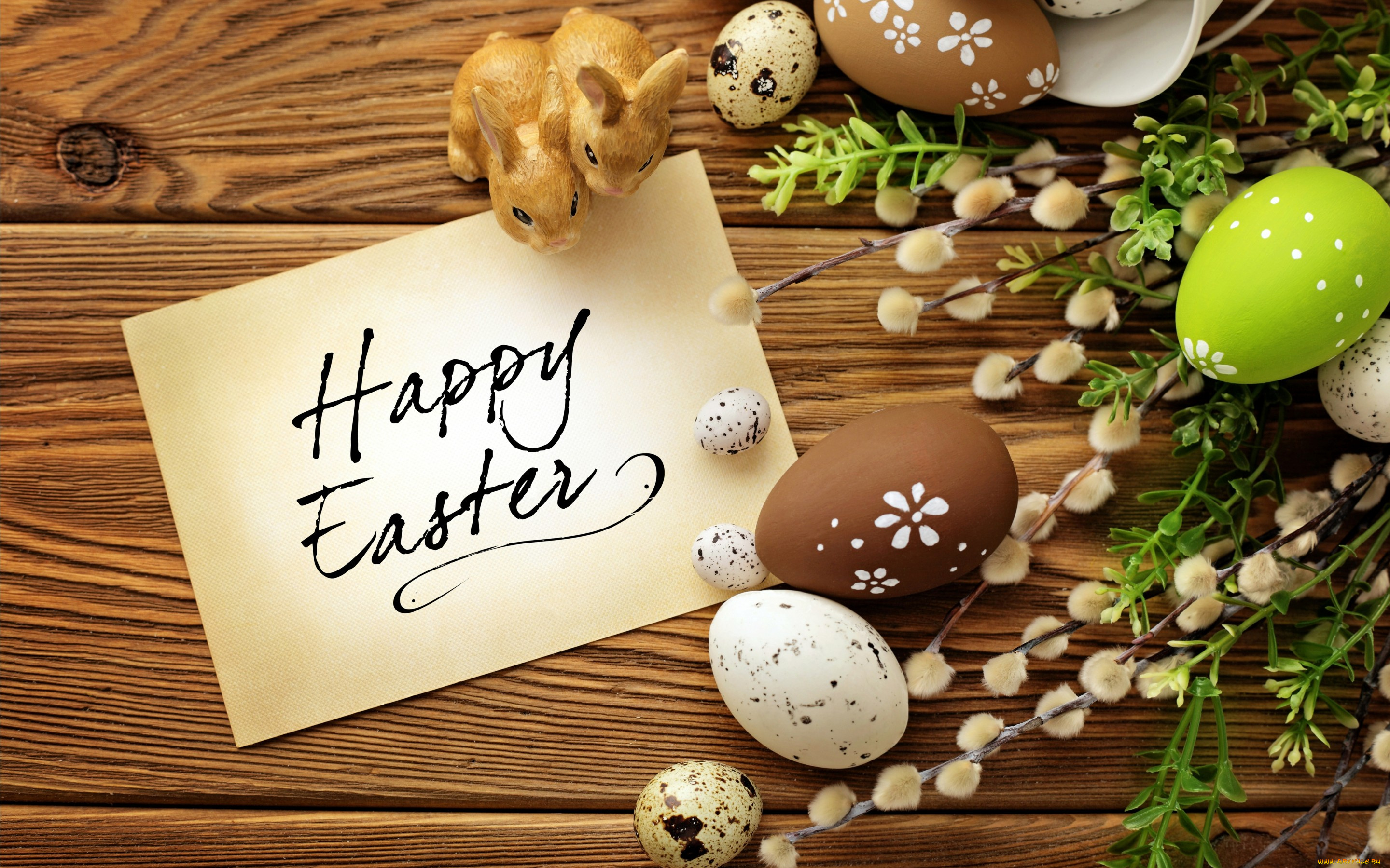 праздничные, пасха, easter, eggs, spring, flowers, яйца, верба, кролики