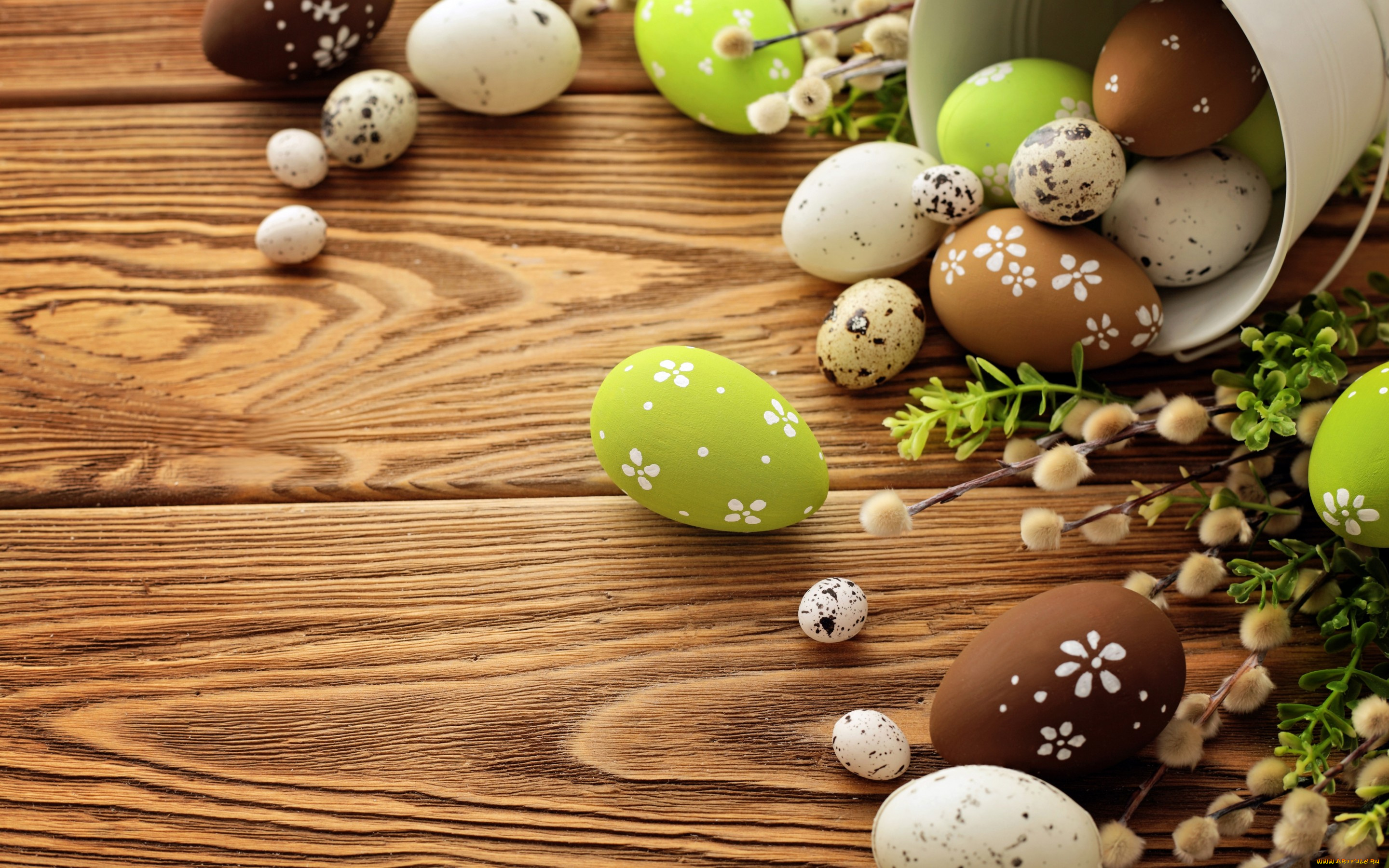 праздничные, пасха, easter, eggs, spring, flowers, яйца, верба