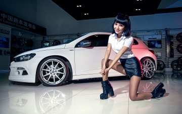 Картинка автомобили -авто+с+девушками девушка автомобиль фон взгляд азиатка