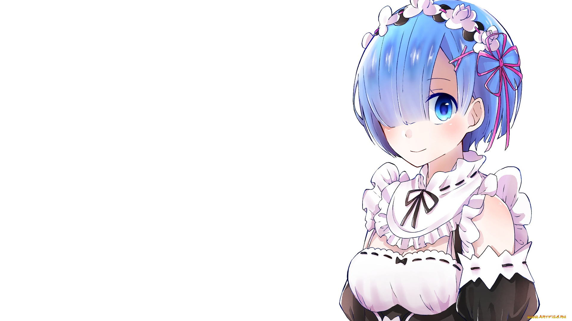 аниме, re, , zero, kara, hajimeru, isekai, seikatsu, взгляд, девушка, фон