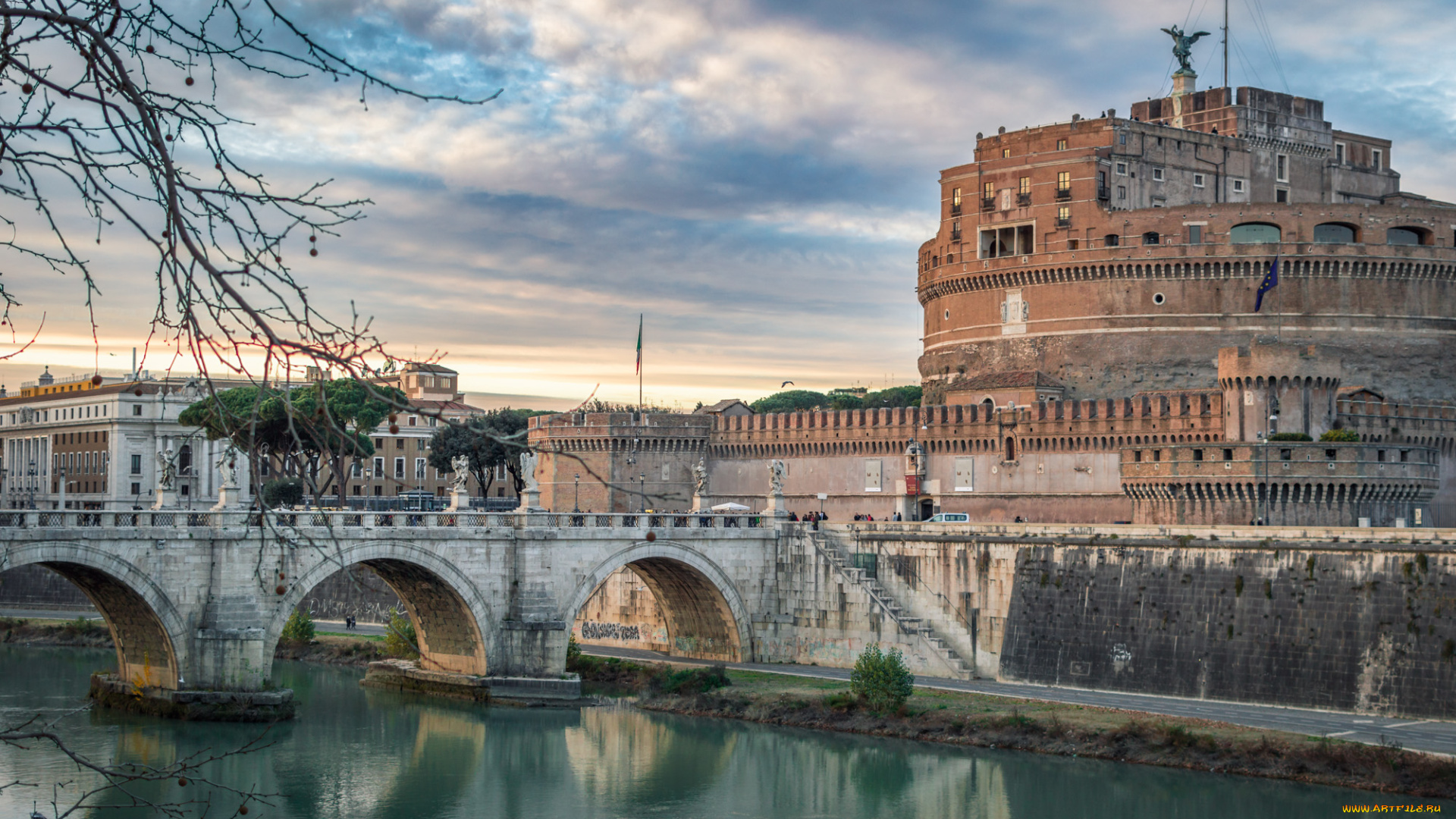 castel, sant`angelo, , roma, города, рим, , ватикан, , италия, замок