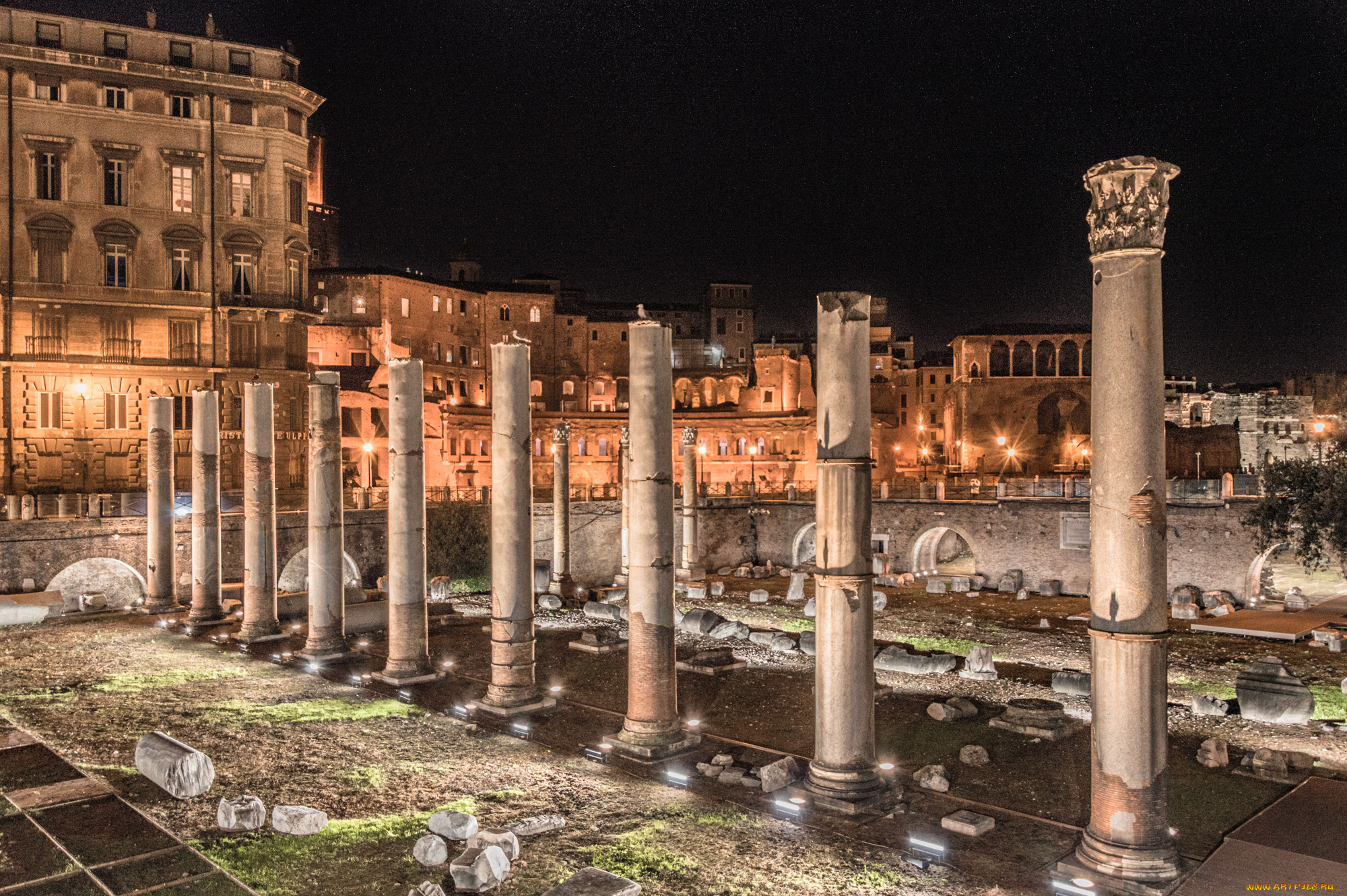 basilica, ulpia, , trajan, forum, города, рим, , ватикан, , италия, антик