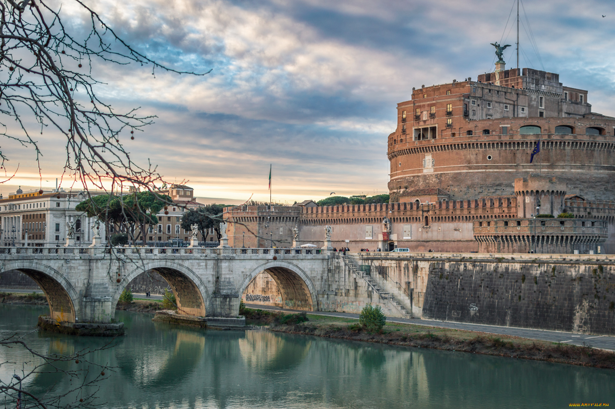 castel, sant`angelo, , roma, города, рим, , ватикан, , италия, замок