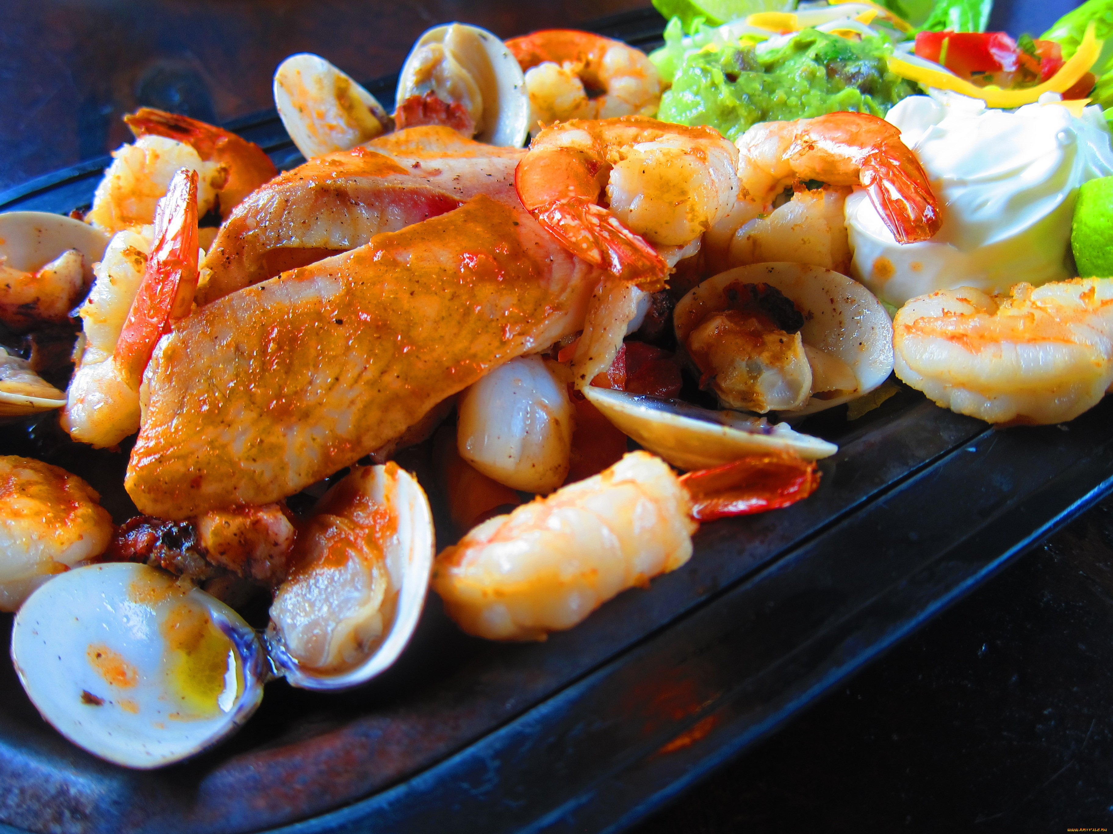 еда, рыбные, блюда, , с, морепродуктами, мексиканская, кухня, морепродукты