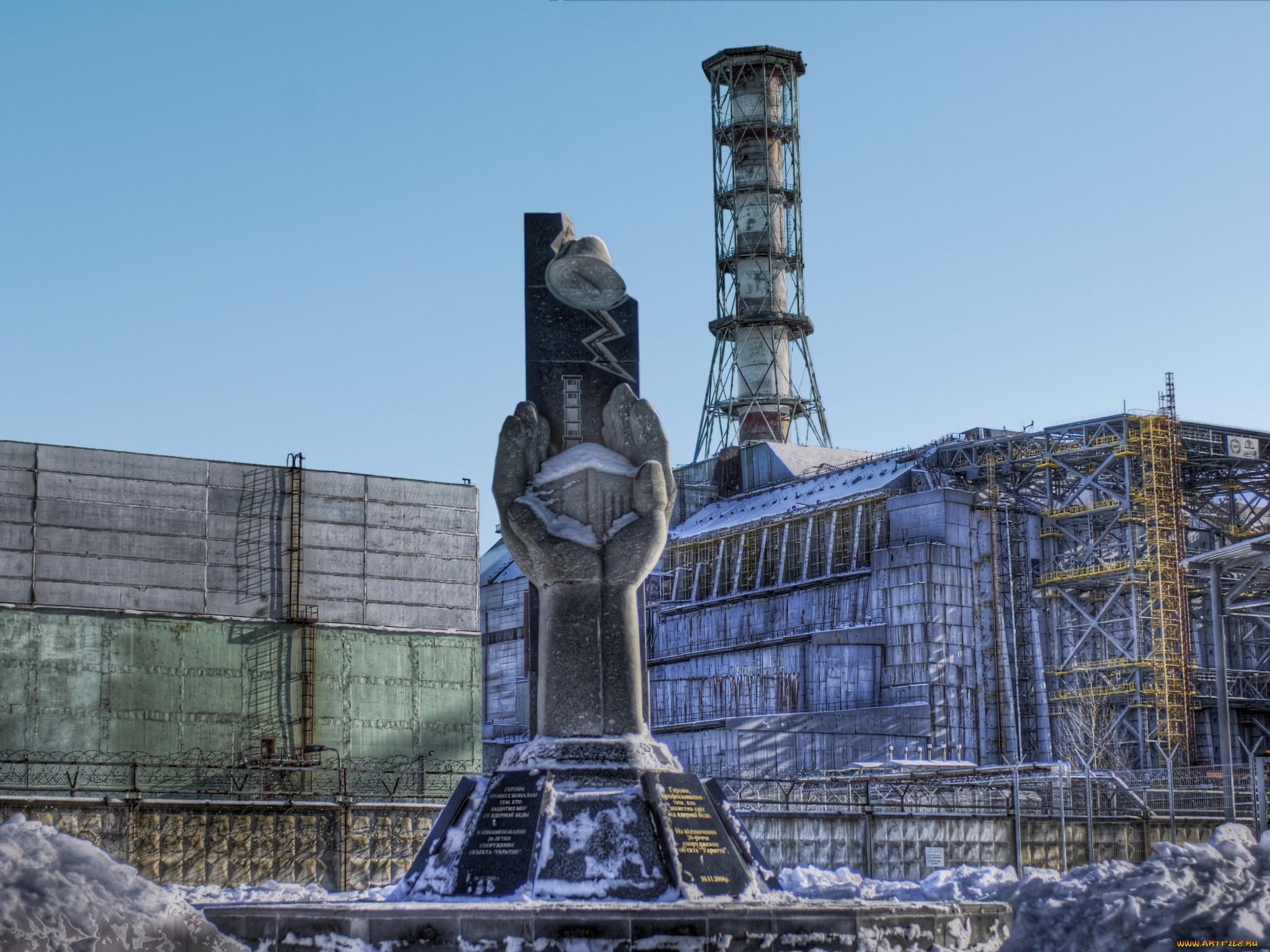 Чернобыль, разное, рельефы, статуи, музейные, экспонаты