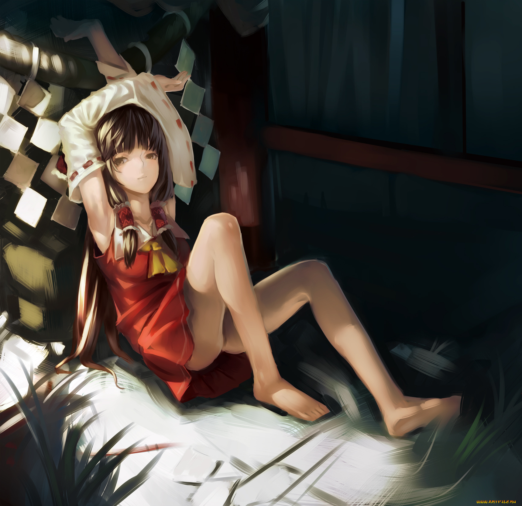 hakurei, reimu, аниме, touhou