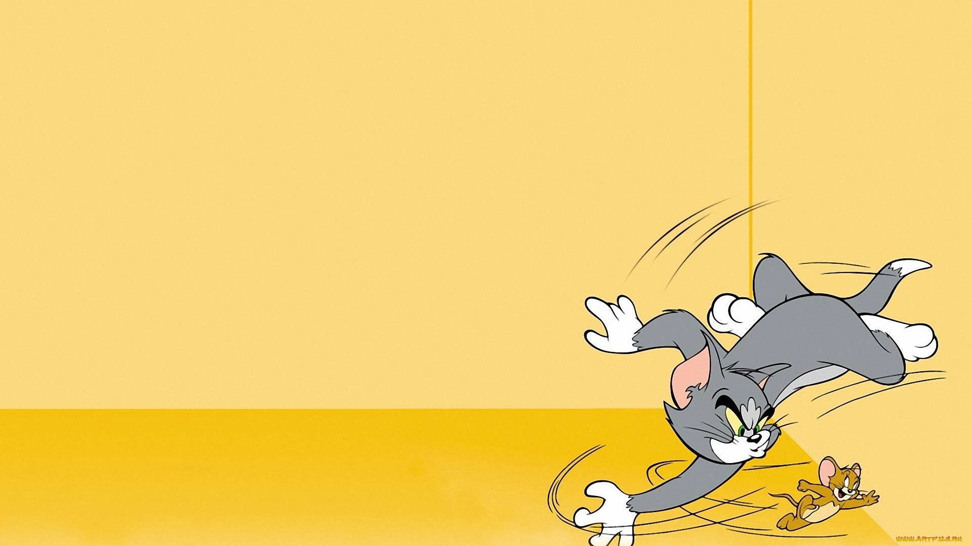 мультфильмы, tom, and, jerry, том, джерри, угол, кот, мышь