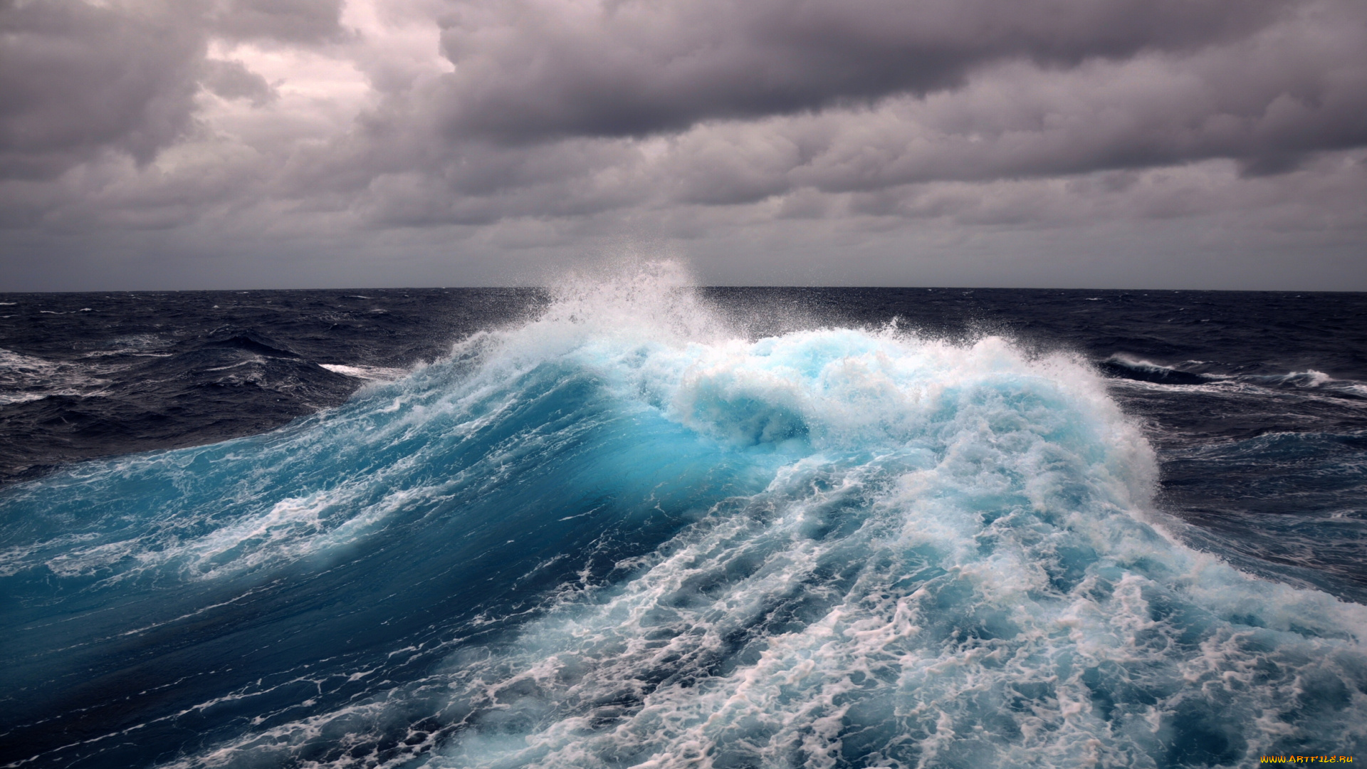 природа, моря, океаны, стихия, океан, шторм, волна