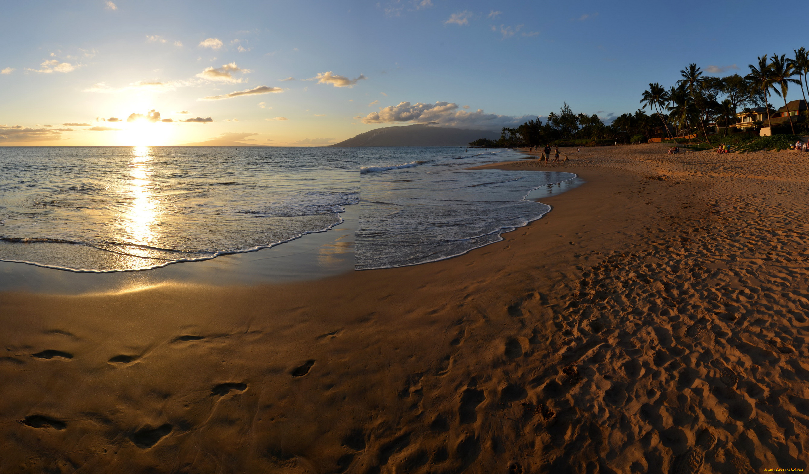 maui, hawaii, природа, восходы, закаты, море, побережье