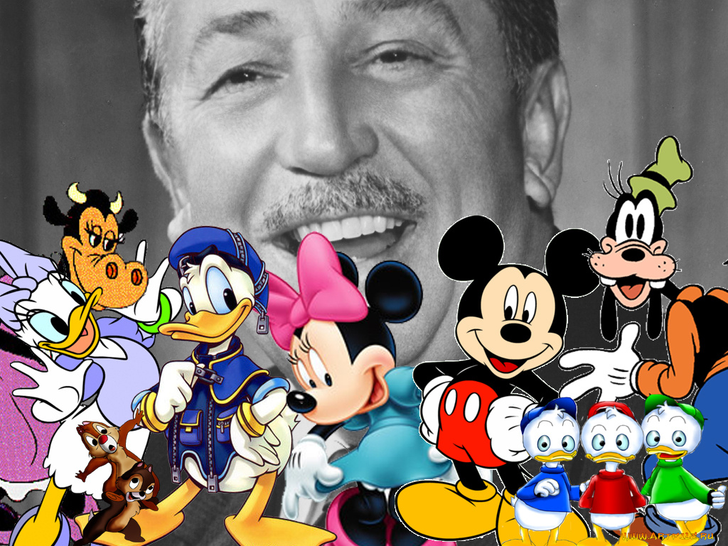 walter, elias, disney, and, his, friends, мультфильмы