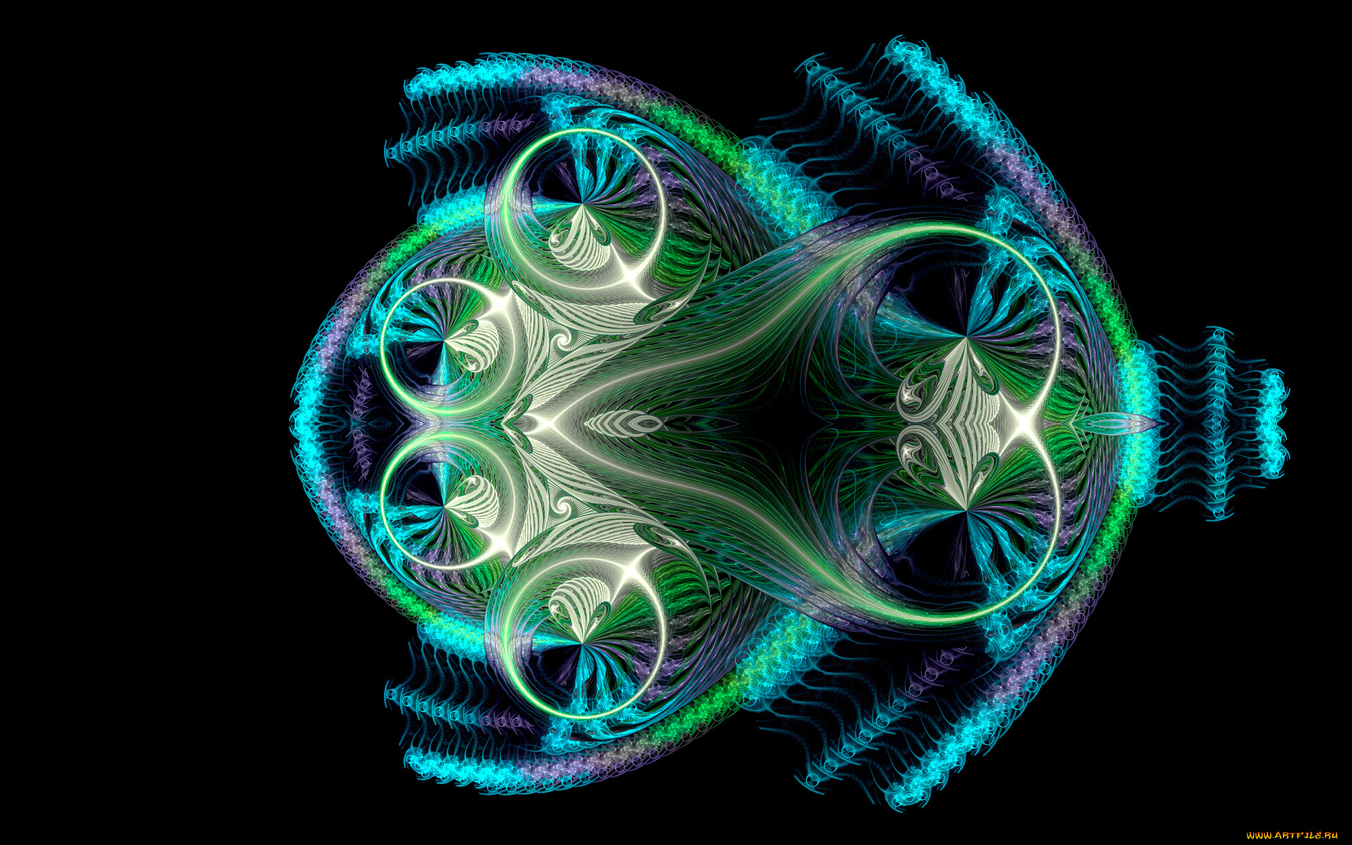 3д, графика, fractal, фракталы, узор, цвета, фон