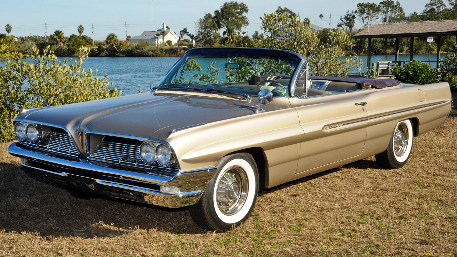 1961, pontiac, catalina, convertible, автомобили