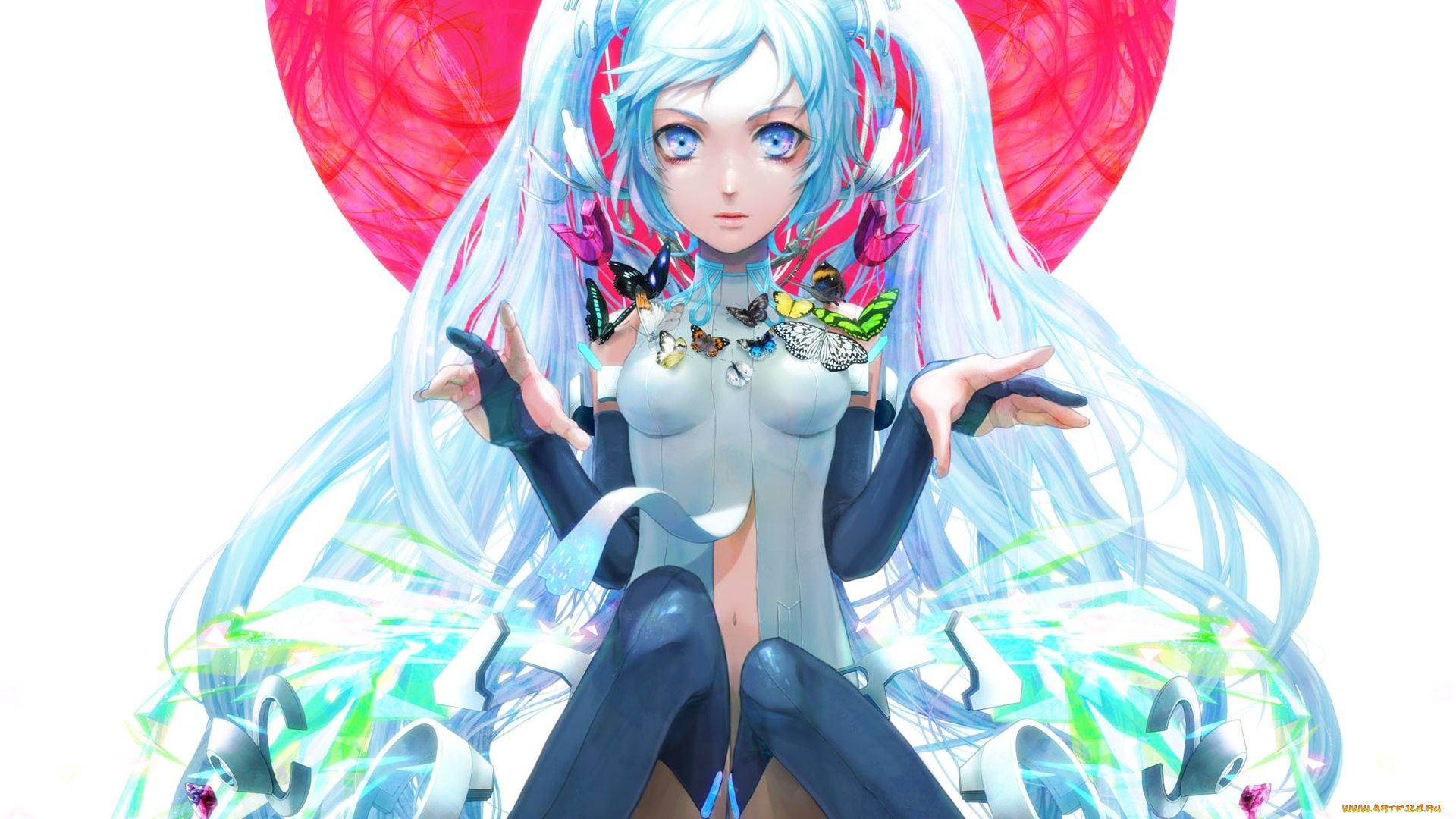 аниме, vocaloid, hatsune, miku