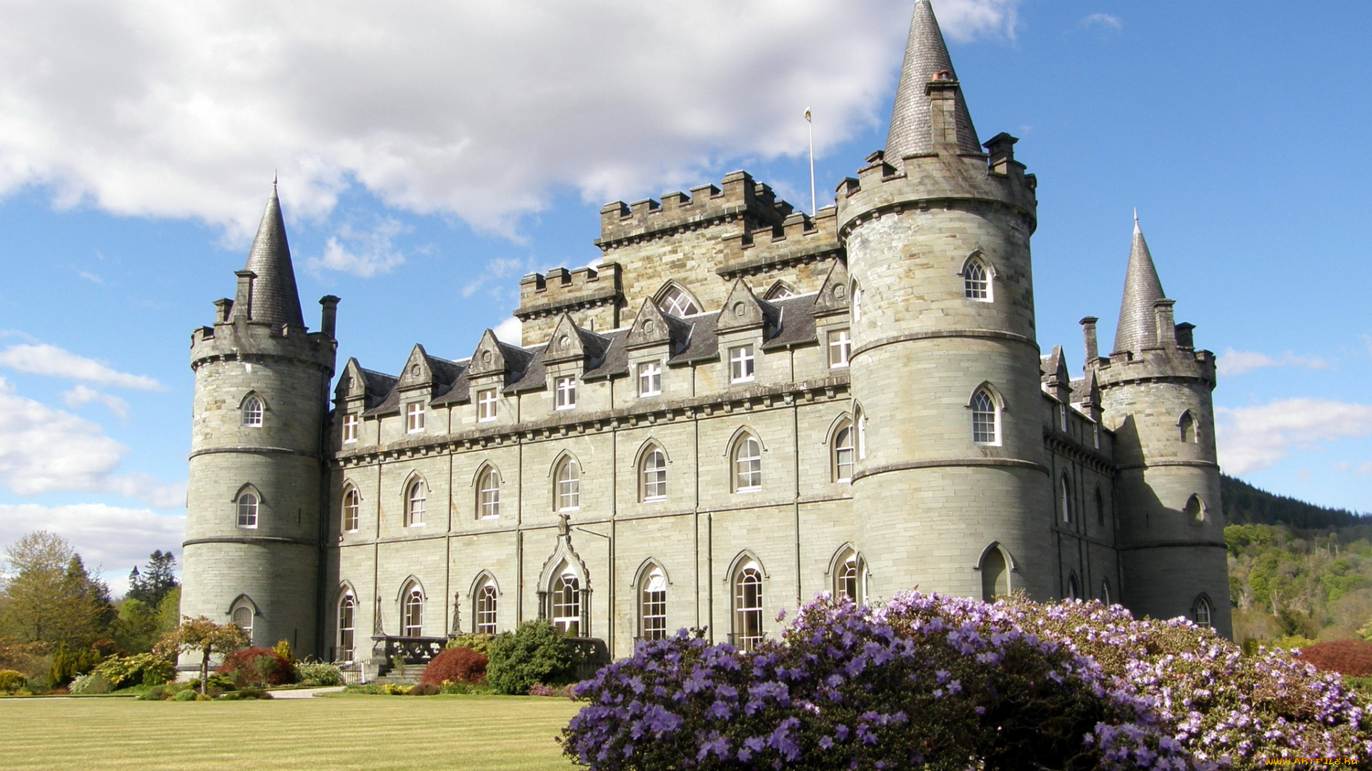inverary, castle, шотландия, города, дворцы, замки, крепости, замок