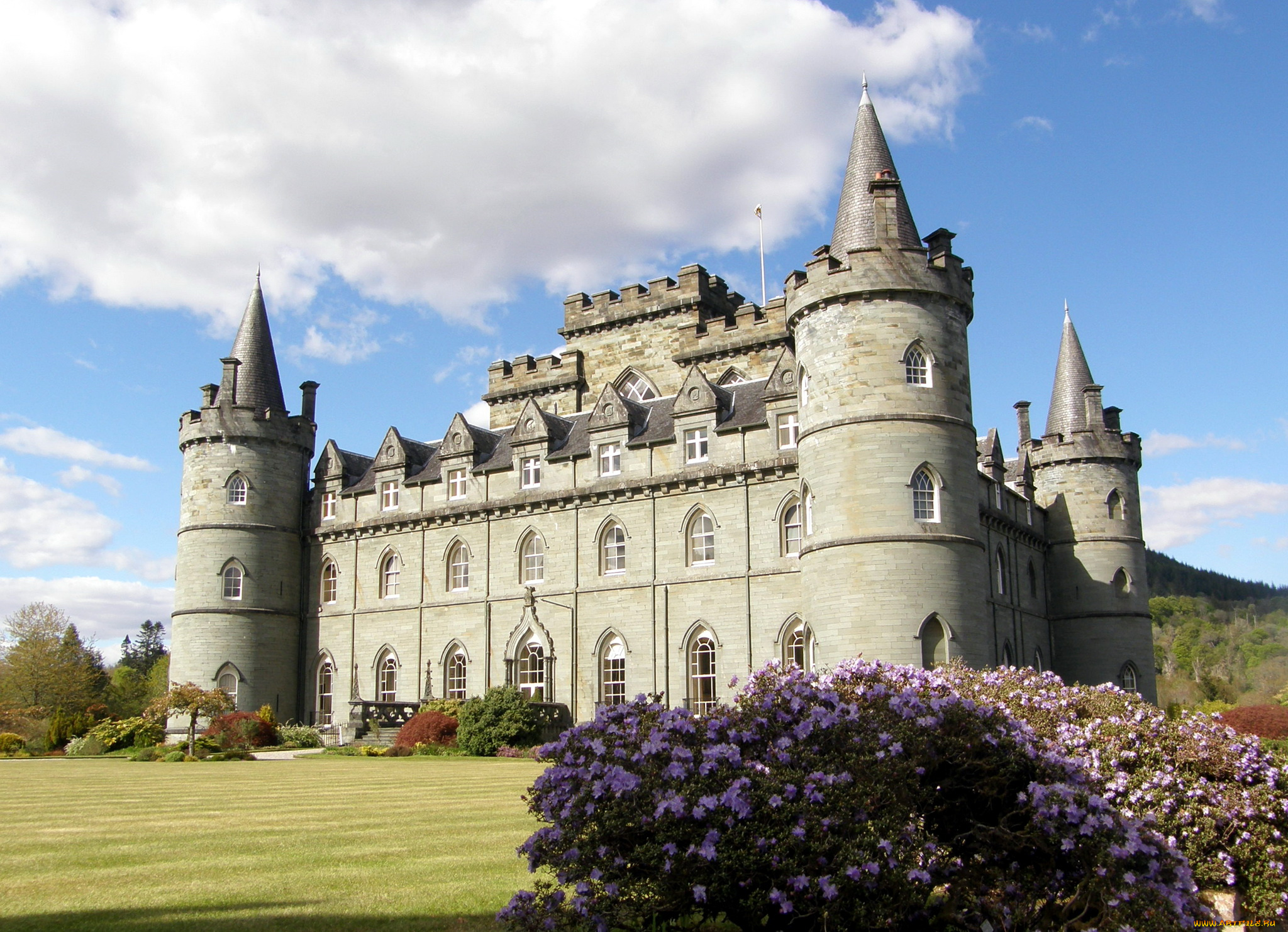 inverary, castle, шотландия, города, дворцы, замки, крепости, замок