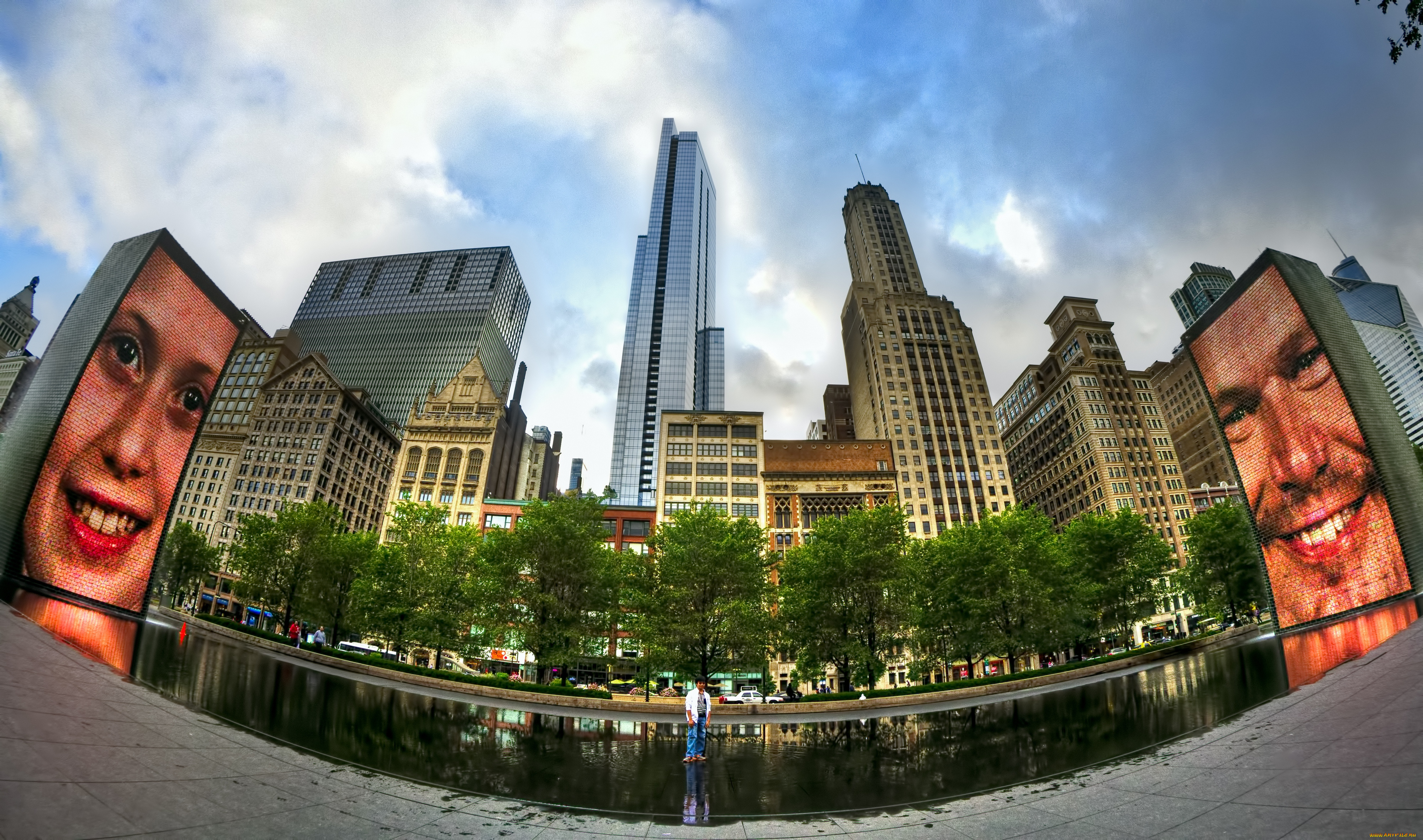Город страна архитектура Чикаго Миллениум парк бесплатно