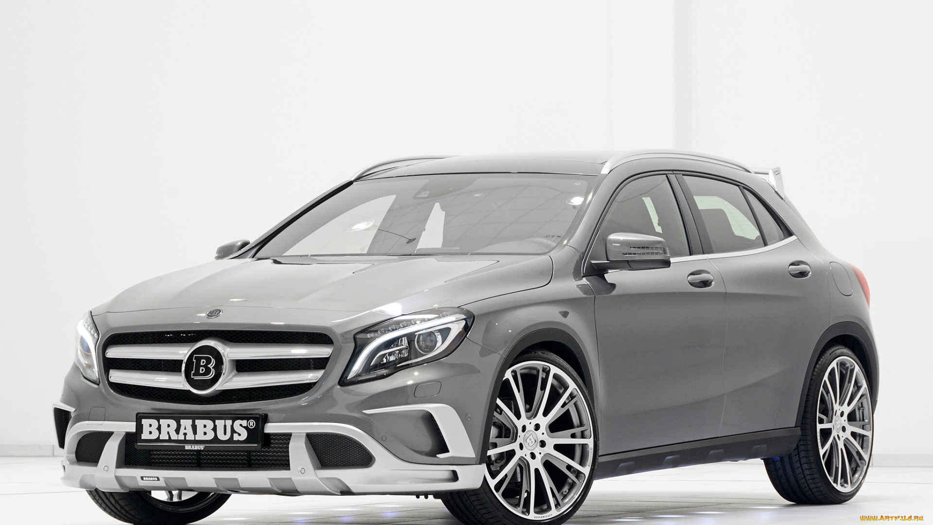 автомобили, mercedes-benz, brabus, серый, 2014г, x156, gla-klasse