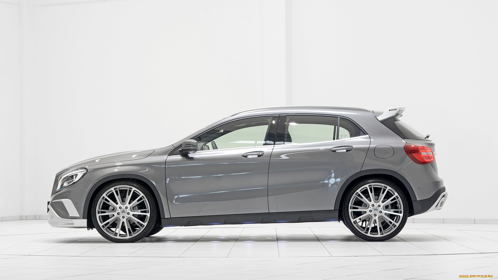автомобили, mercedes-benz, серый, 2014г, gla-klasse, x156, brabus