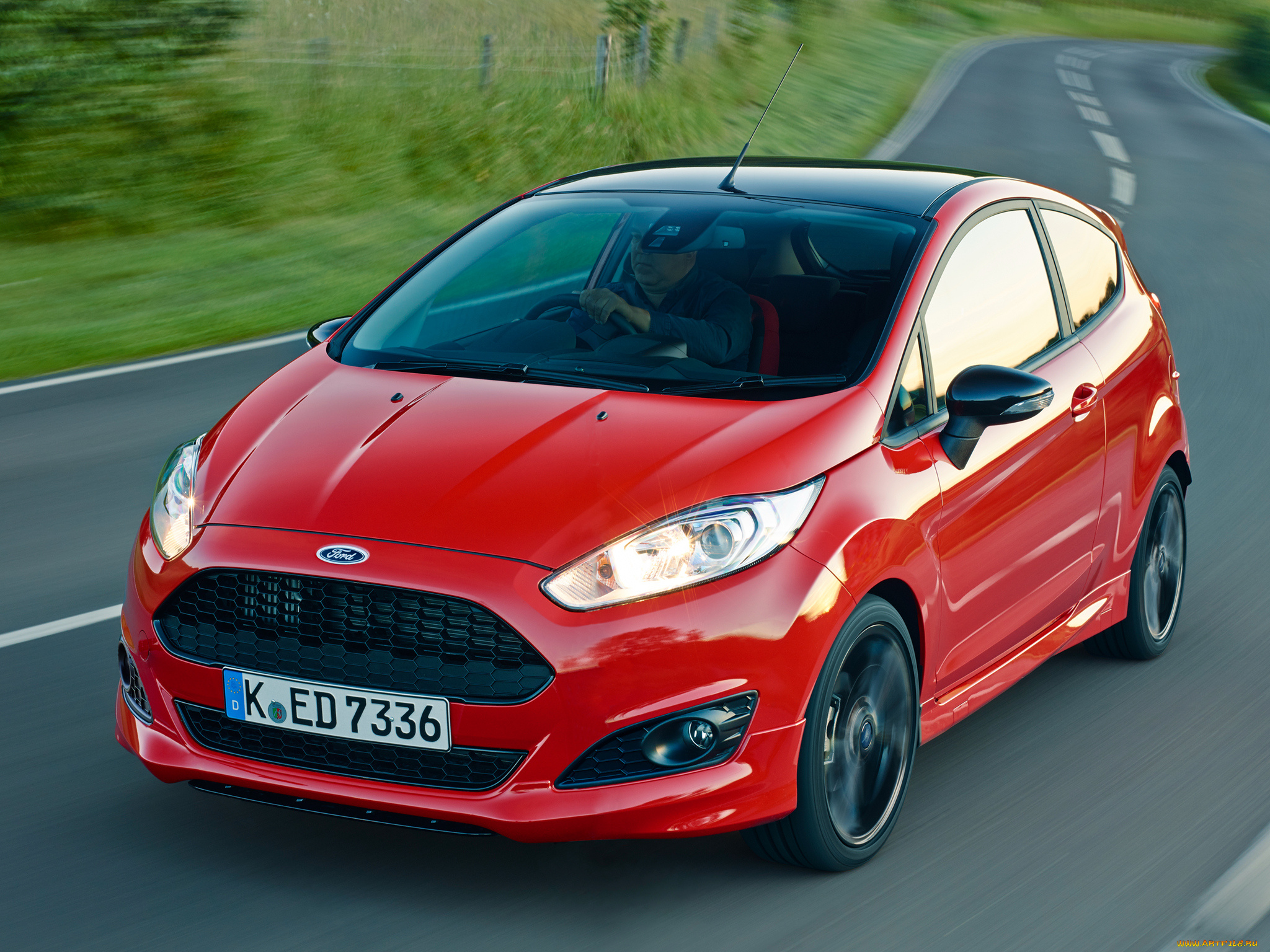 автомобили, ford, fiesta, красный, 2014г, red, zetec, s