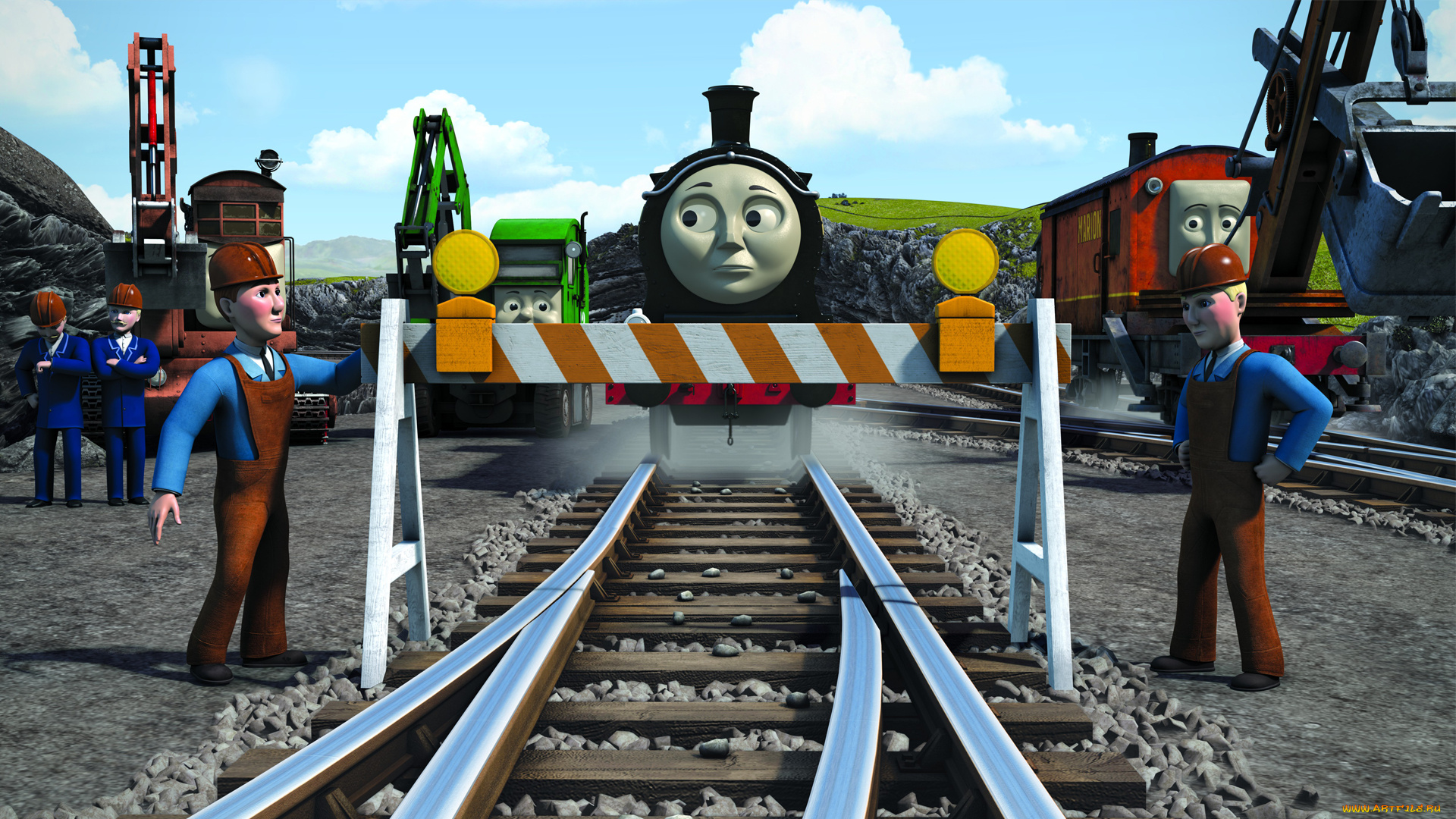 thomas, and, friends, мультфильмы, паровоз