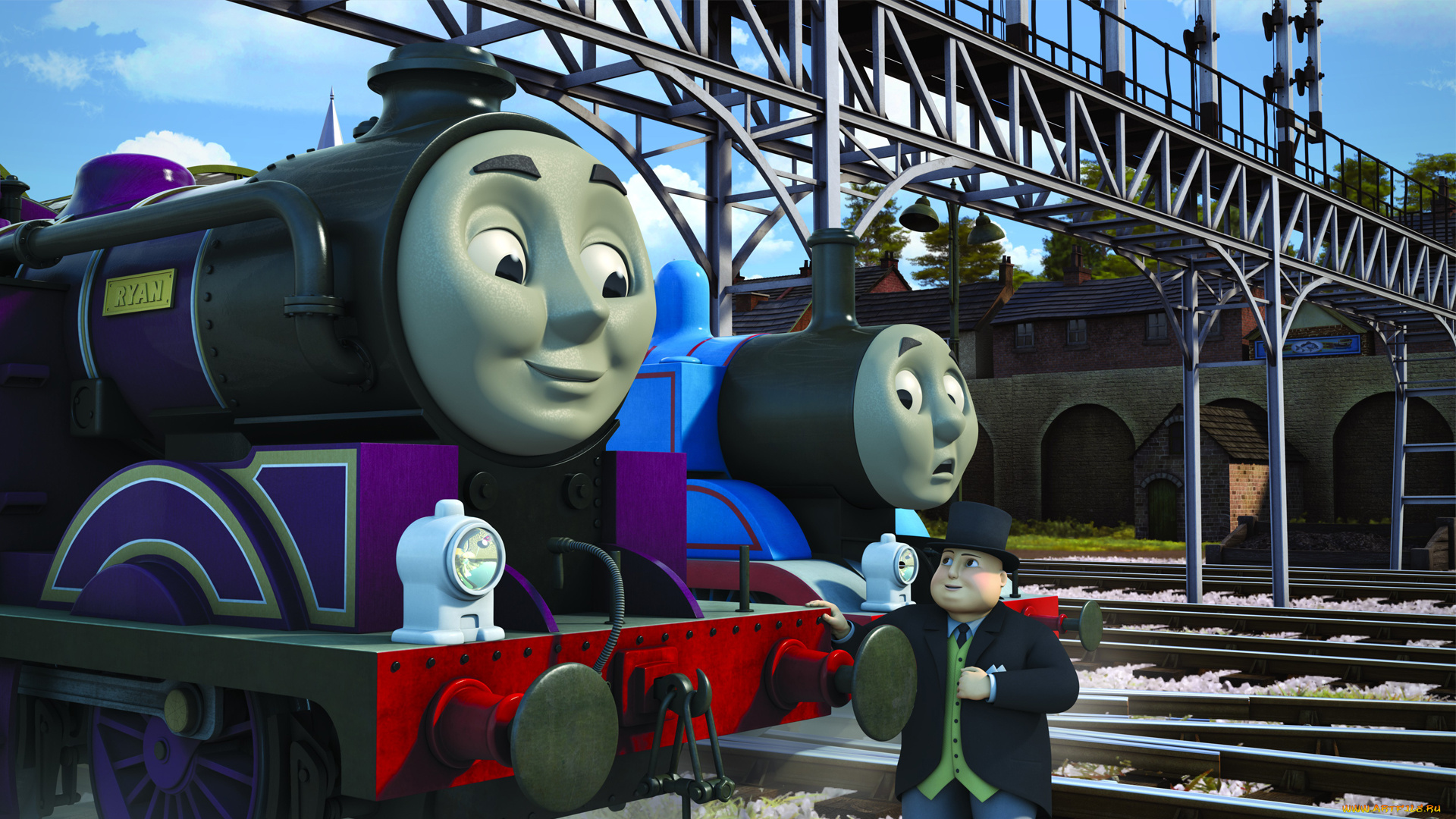 thomas, and, friends, мультфильмы, паровозы