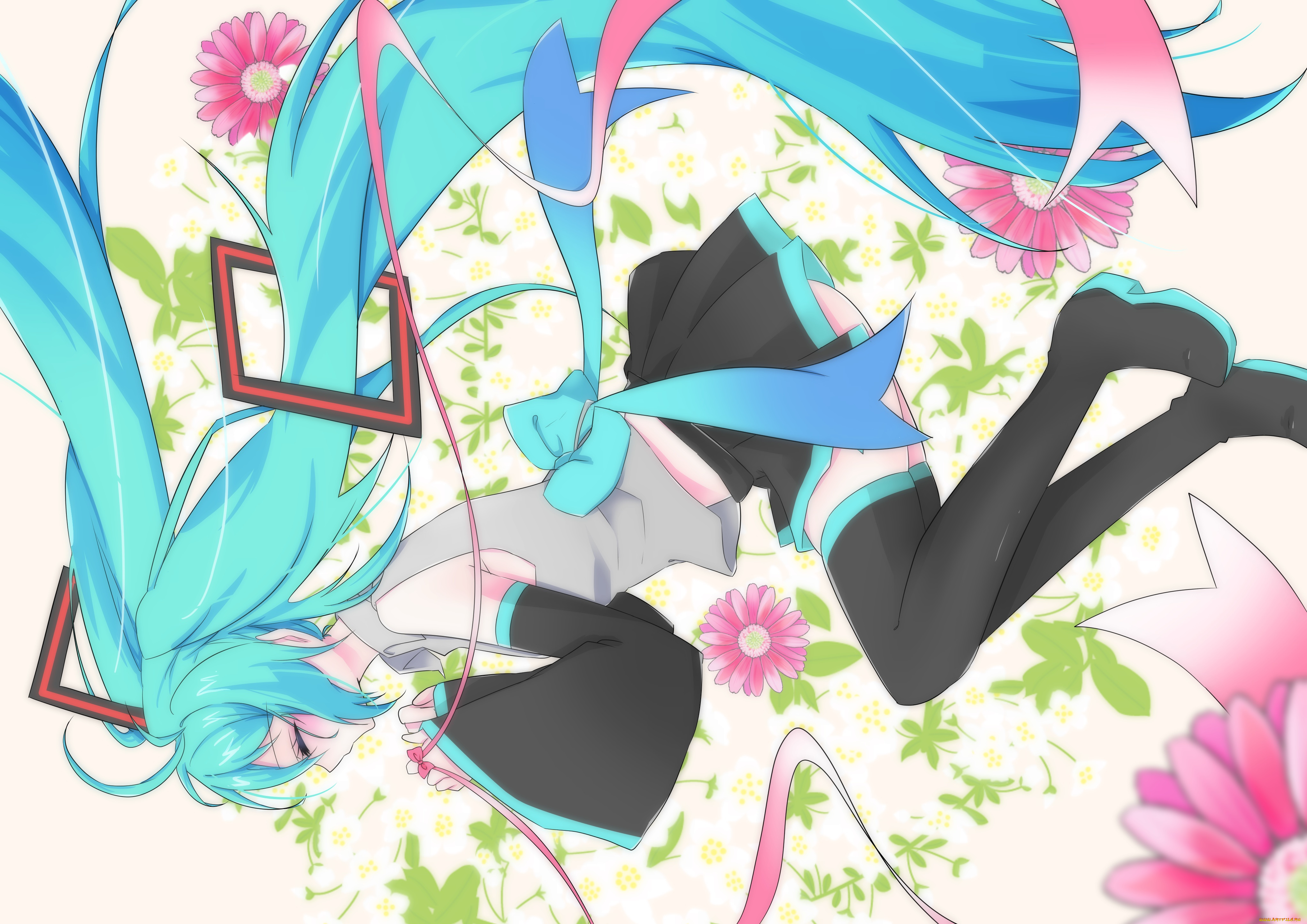 аниме, vocaloid, hatsune, miku