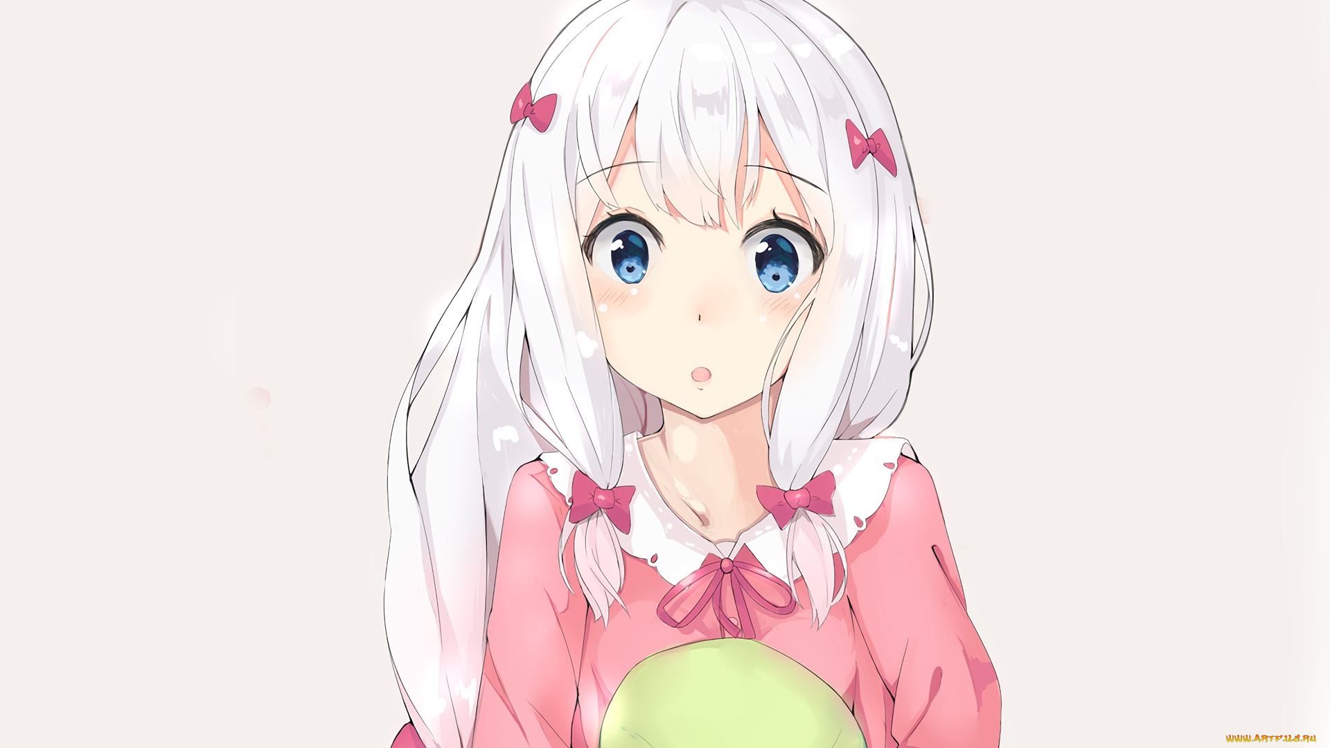 аниме, eromanga-sensei, девушка, взгляд, фон