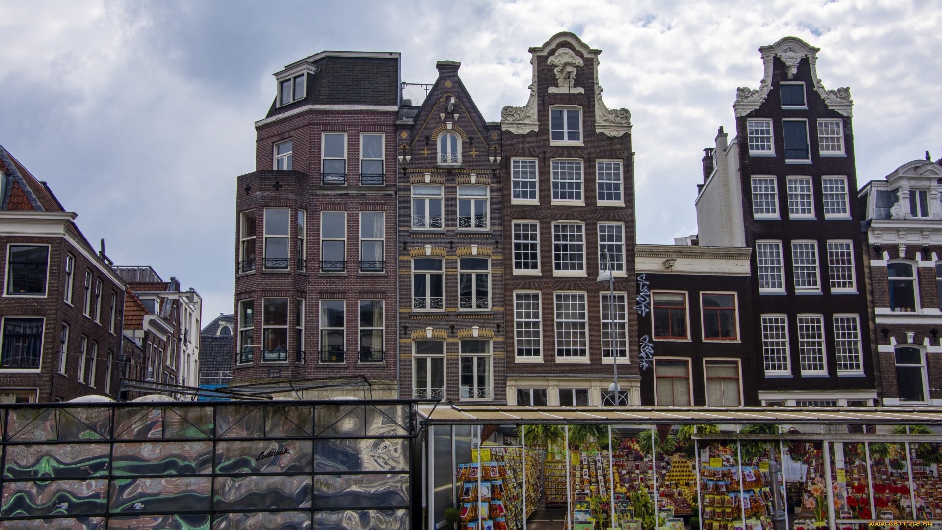 города, амстердам, , нидерланды, старинные, дома