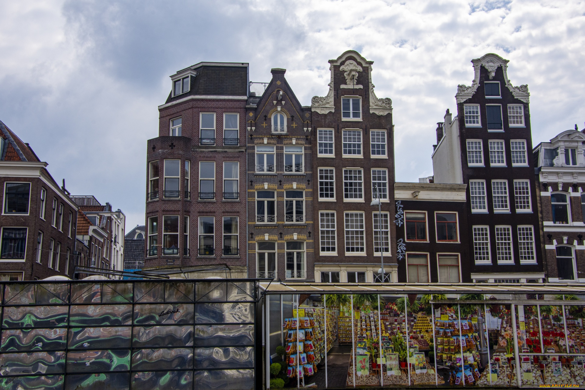 города, амстердам, , нидерланды, старинные, дома