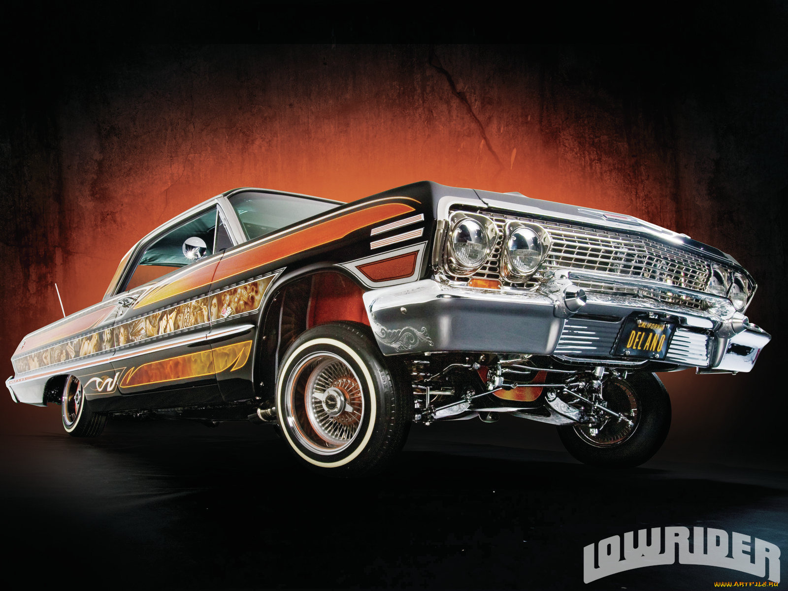 1964, chevrolet, impala, автомобили