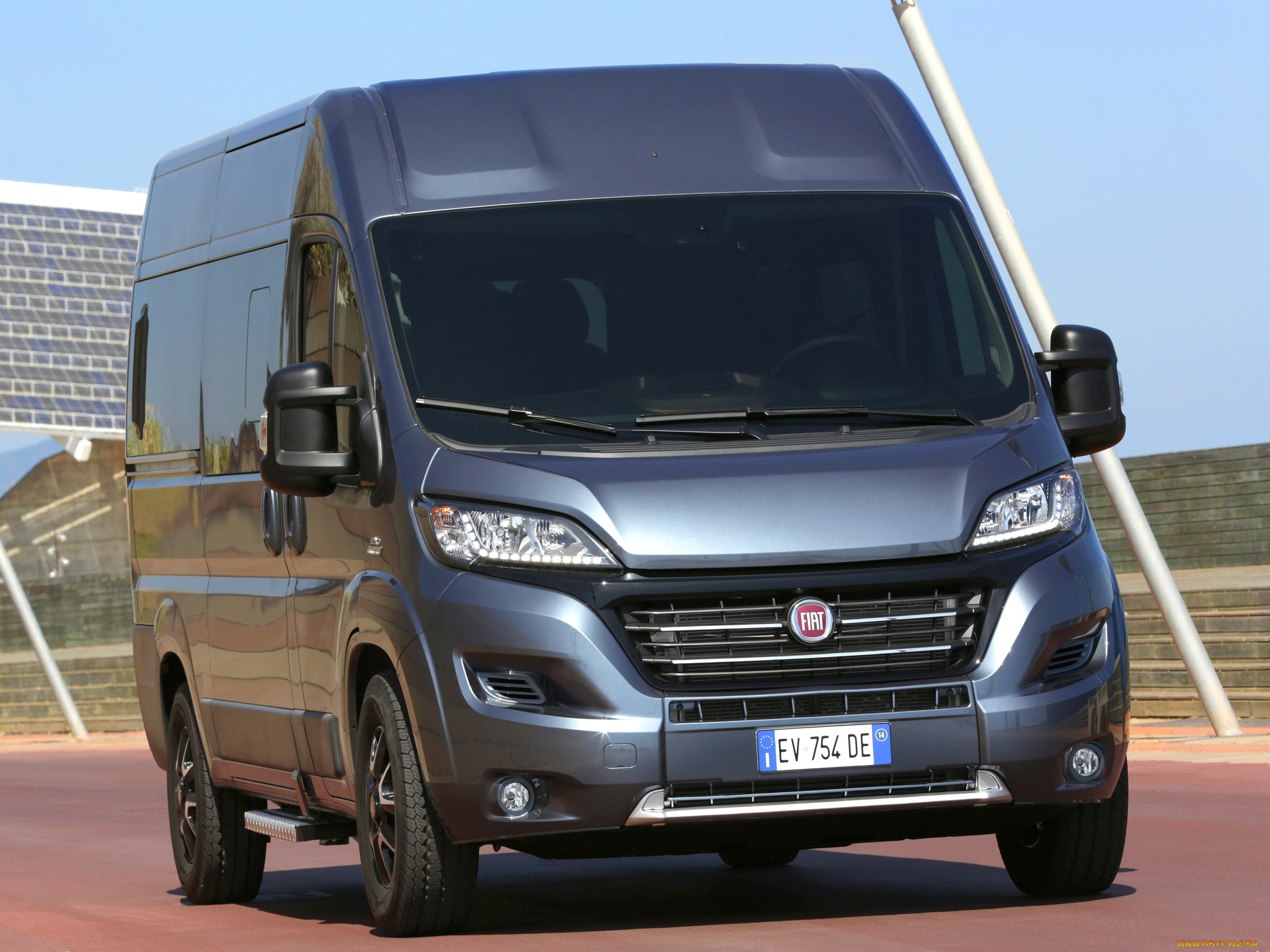 автомобили, fiat, синий, panorama, ducato