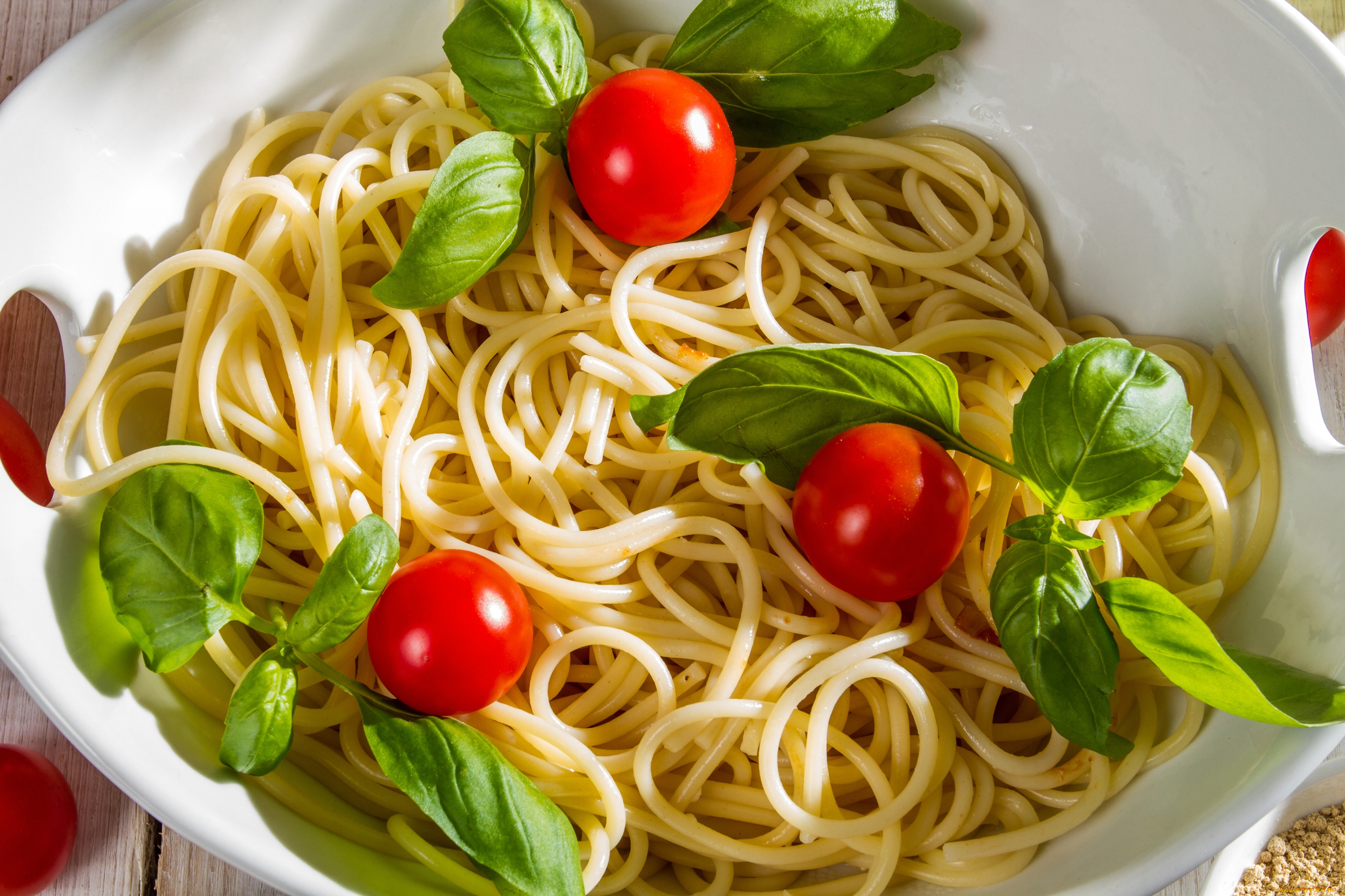 еда, макаронные, блюда, спагетти, помидоры