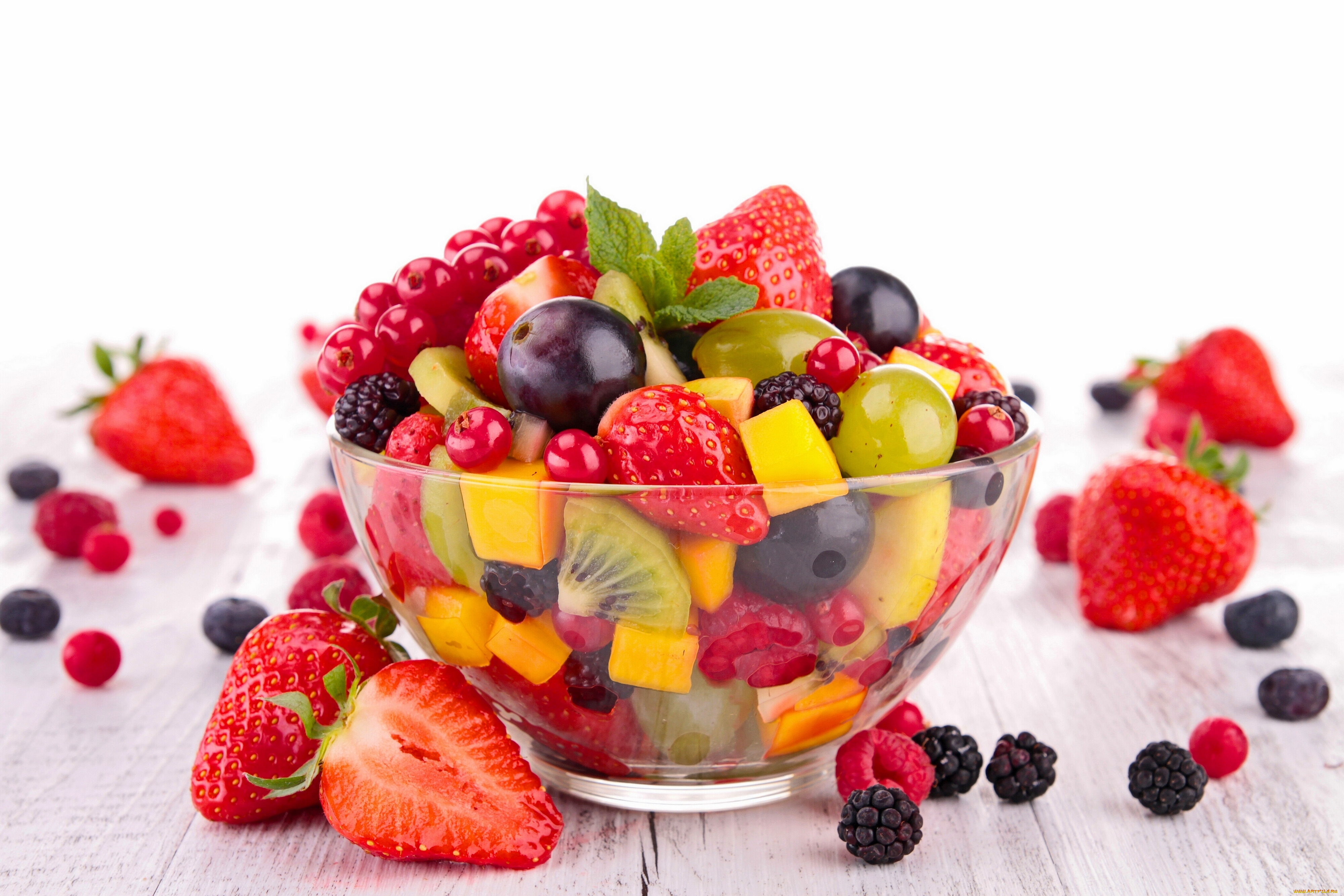 еда, мороженое, , десерты, ягоды, фрукты, фруктовый, салат, клубника
