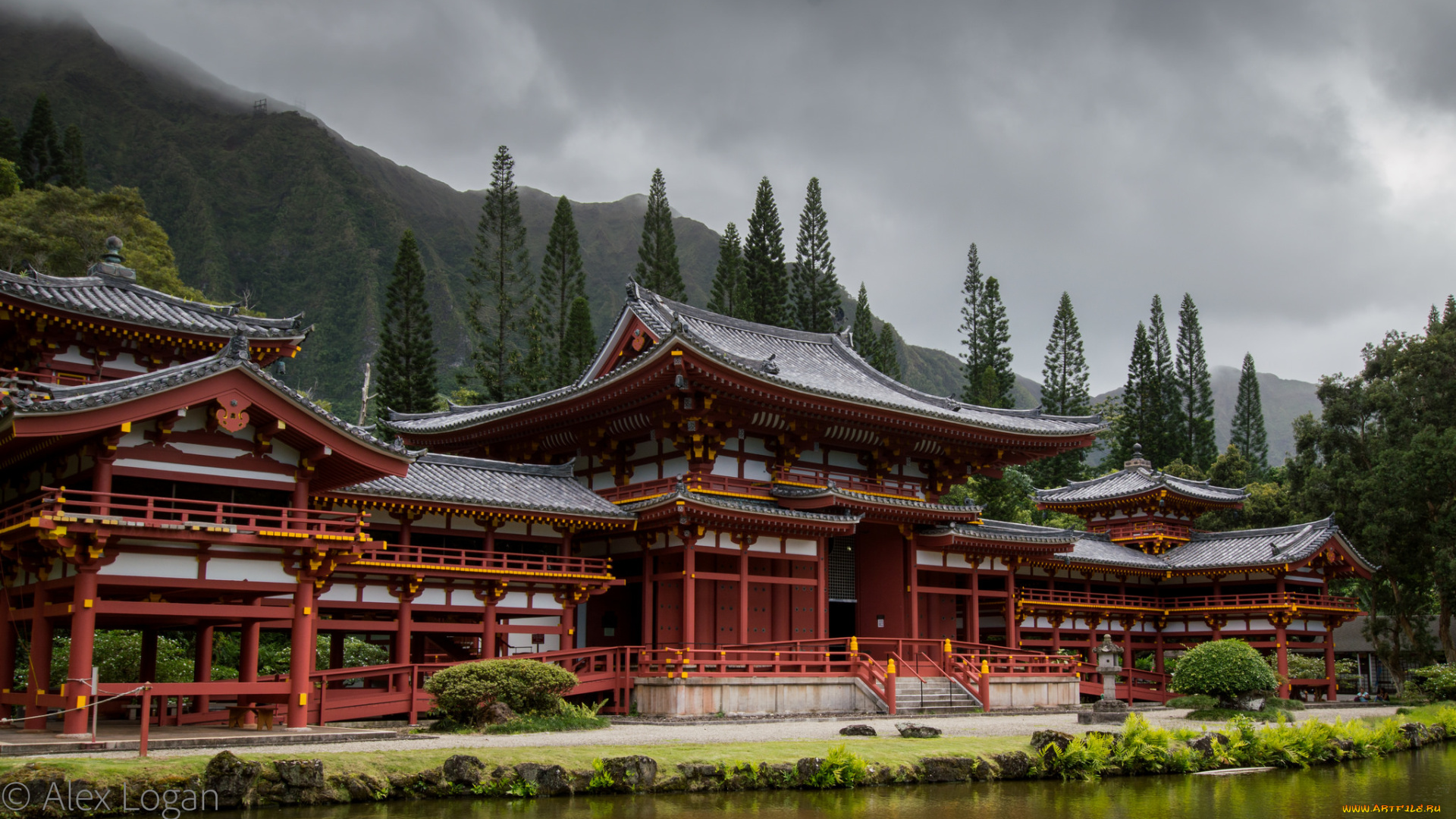 byodo-in, temple, города, -, буддийские, и, другие, храмы, храм