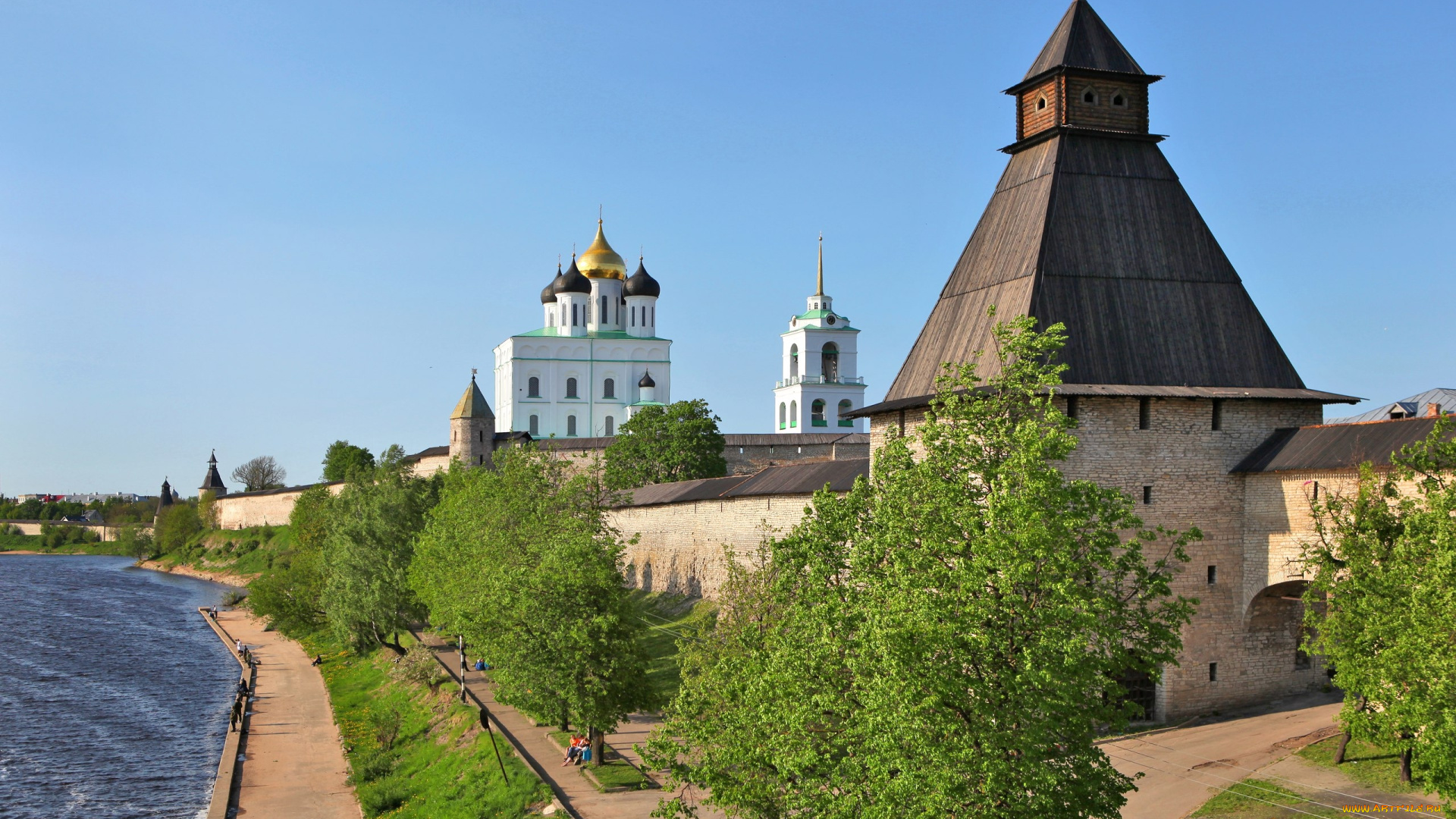 псков, города, -, православные, церкви, , монастыри, россия, город, кремль, крепость, башни, собор