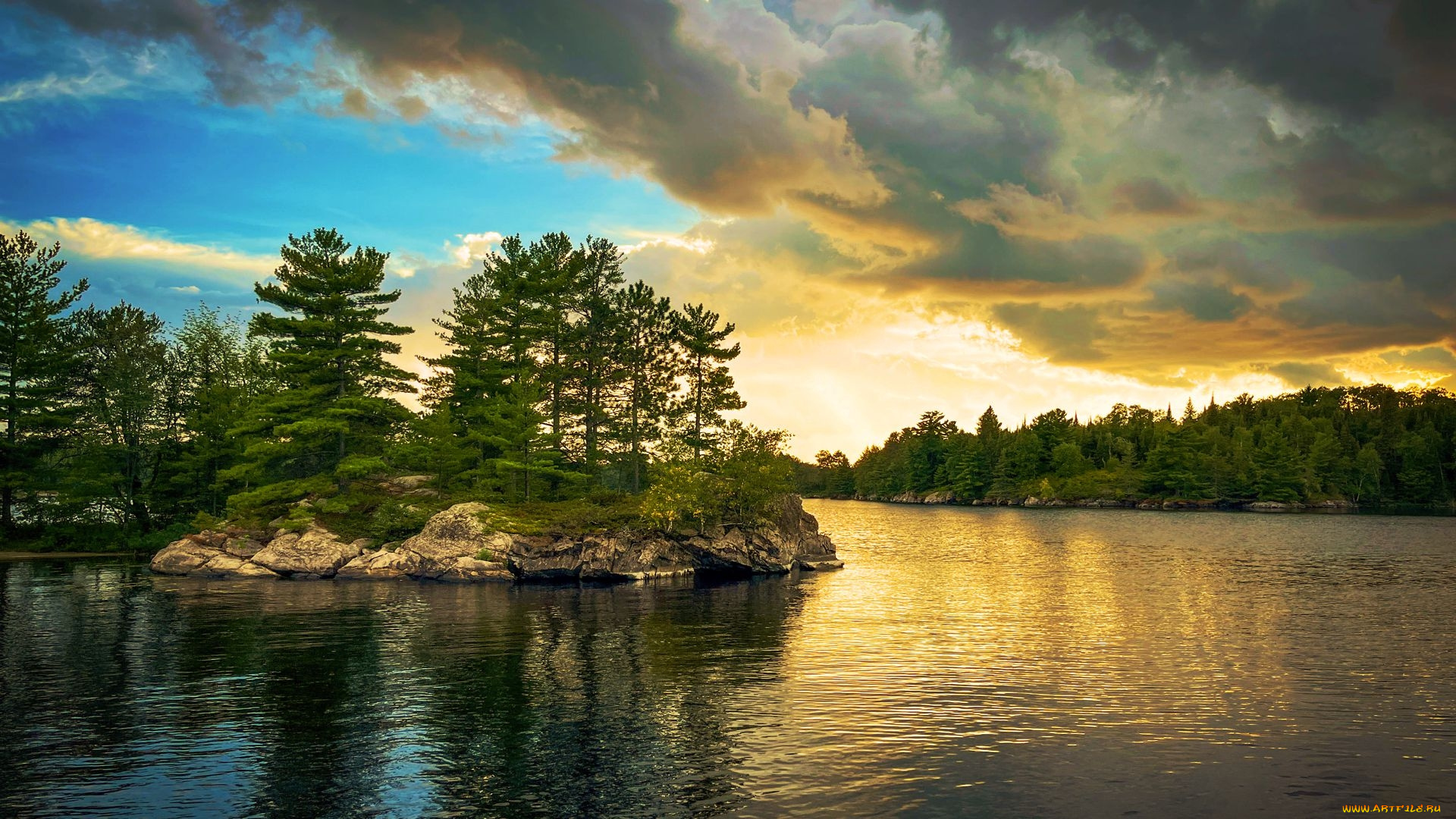 rusty, island, voyageurs, national, park, minnesota, природа, реки, озера, rusty, island, voyageurs, national, park