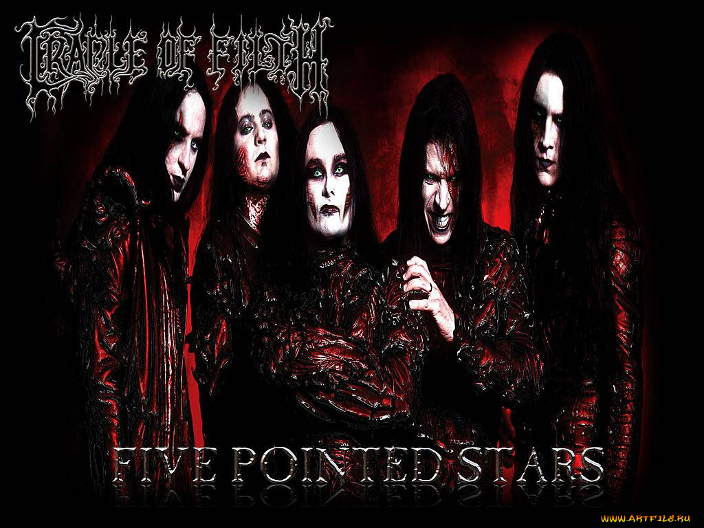 five, pointed, stars, музыка, cradle, of, filth