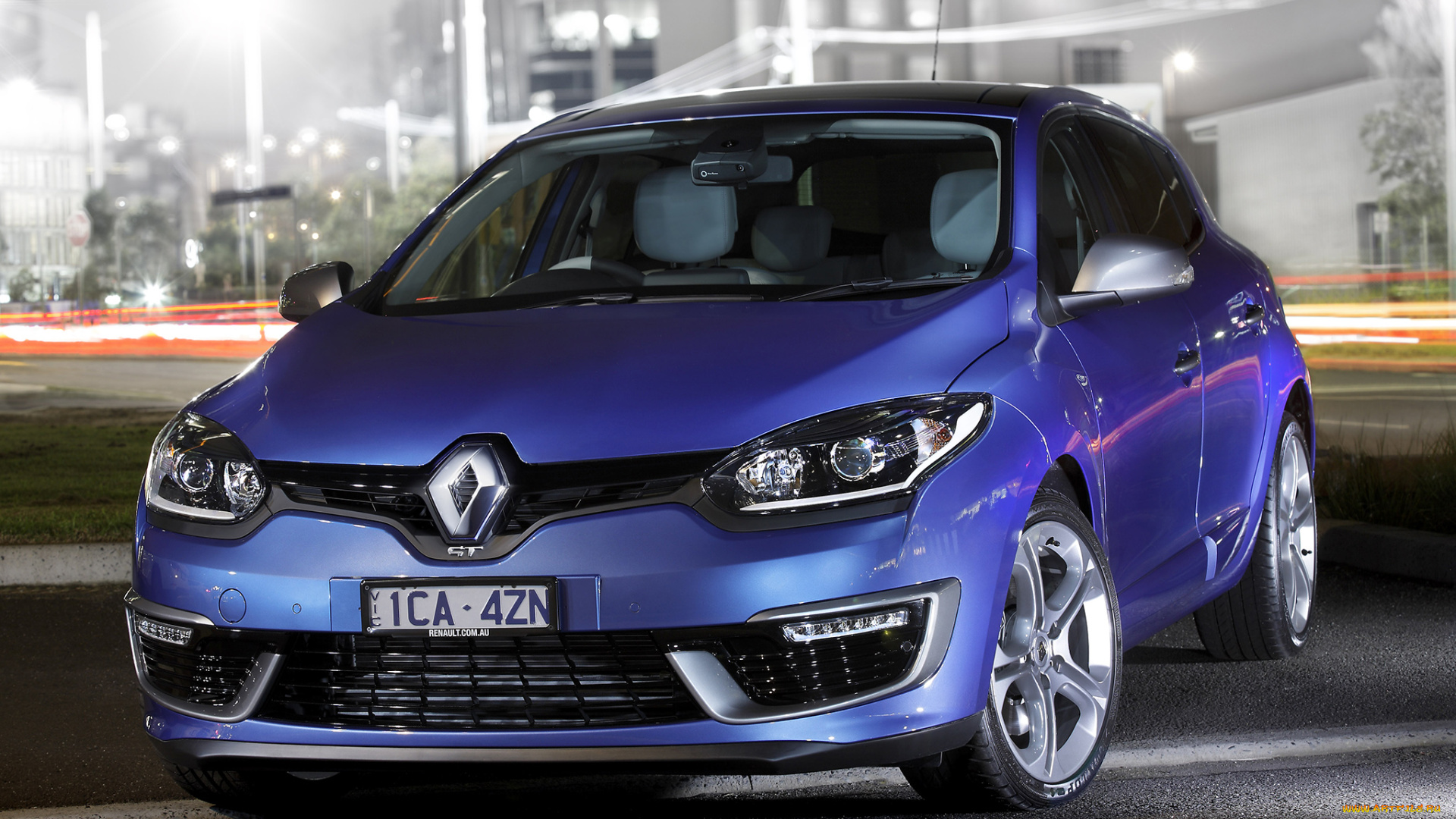 автомобили, renault, au-spec, gt, 220, mеgane, синий, 2014г