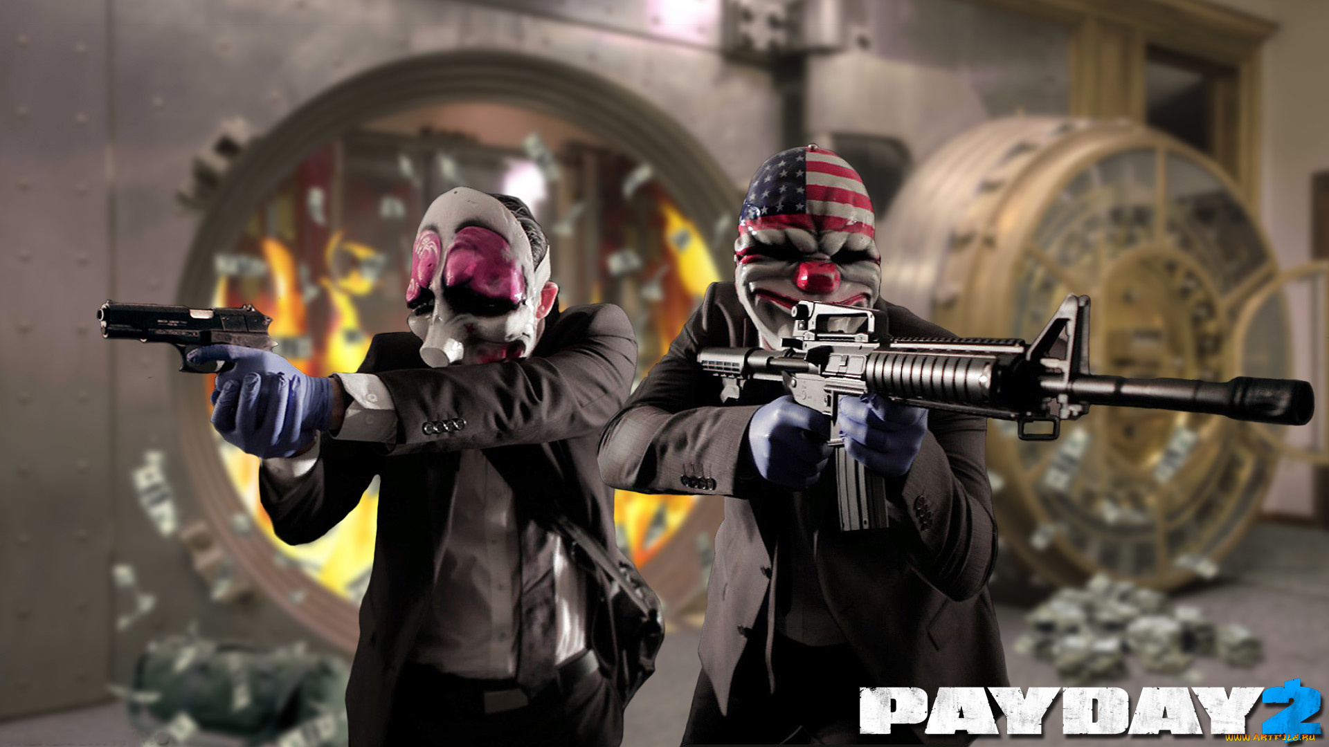 payday, 2, видео, игры, -, payday, 2, грабители, ограбление, симулятор, 2, бандиты, payday