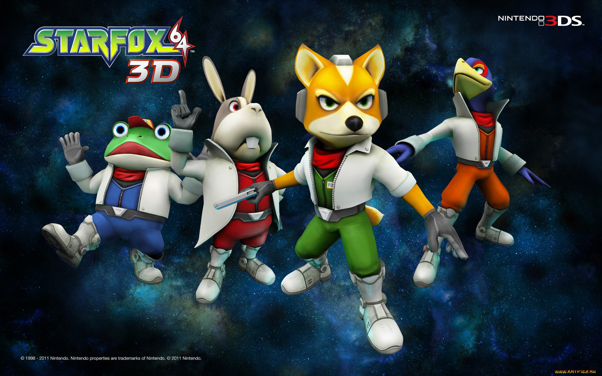 star, fox, 64, , 3d, видео, игры, -, star, fox, 64, персонажи
