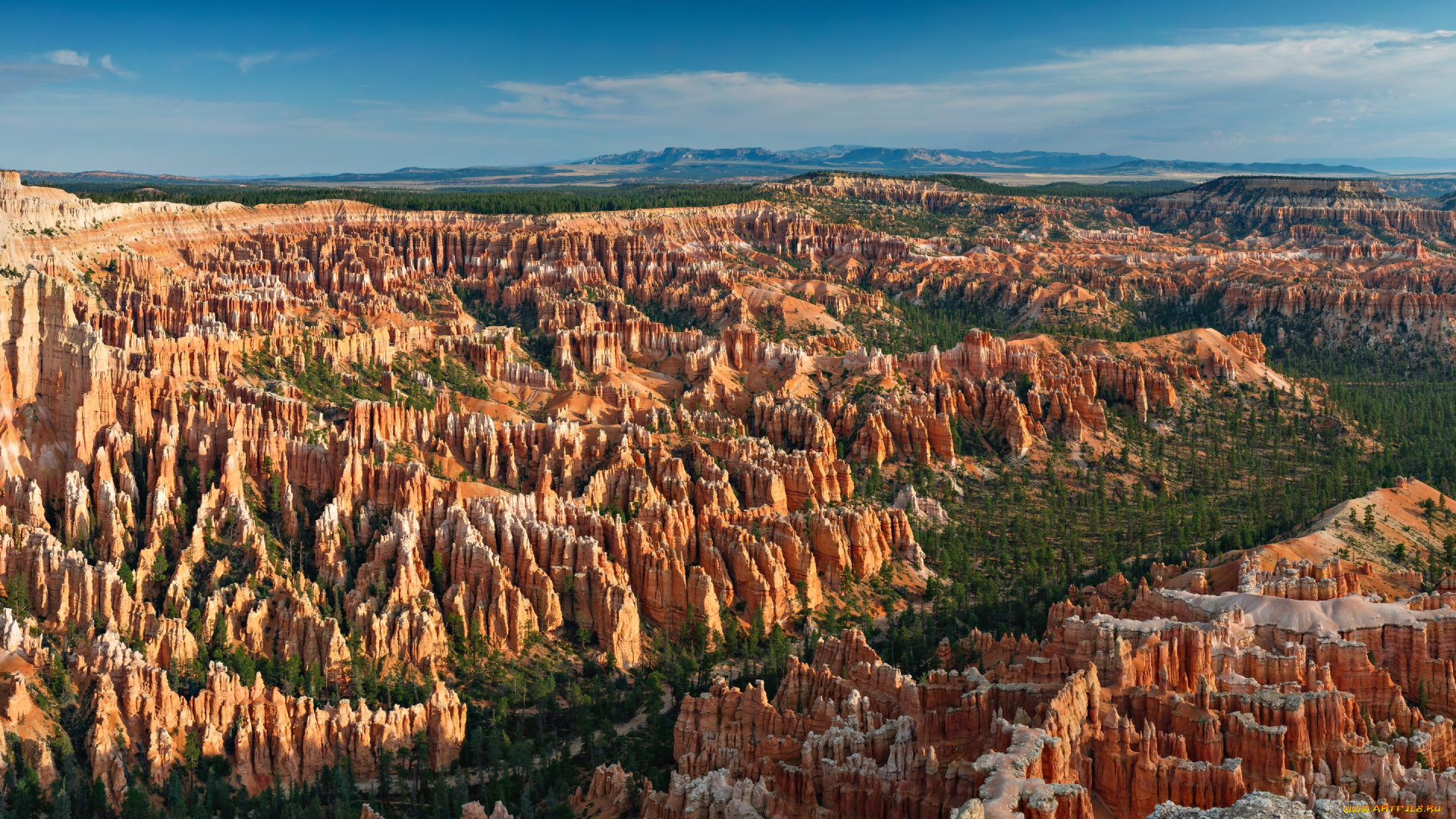 природа, горы, парк, скалы, bryce, canyon, national, park, point